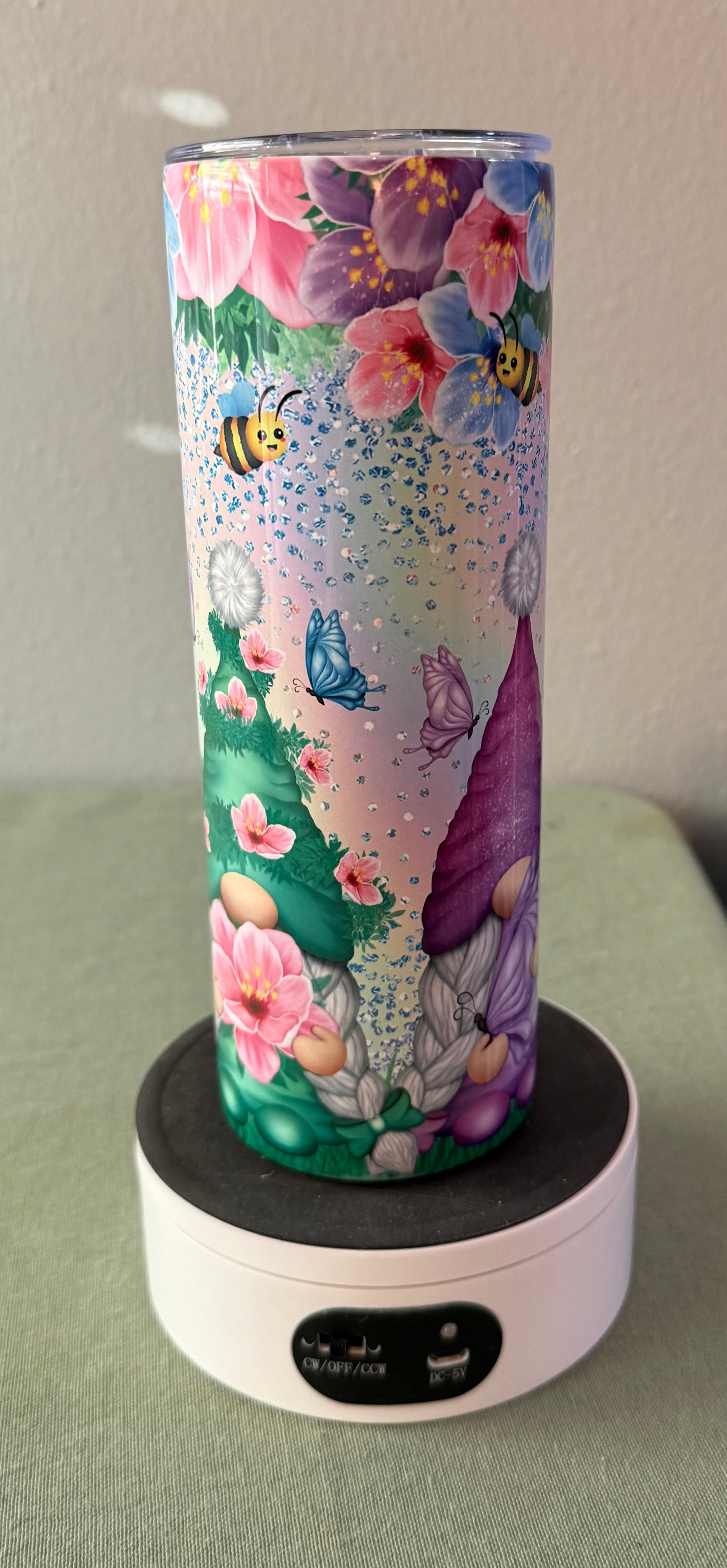 Spring Gnomes Tumbler 20 0z