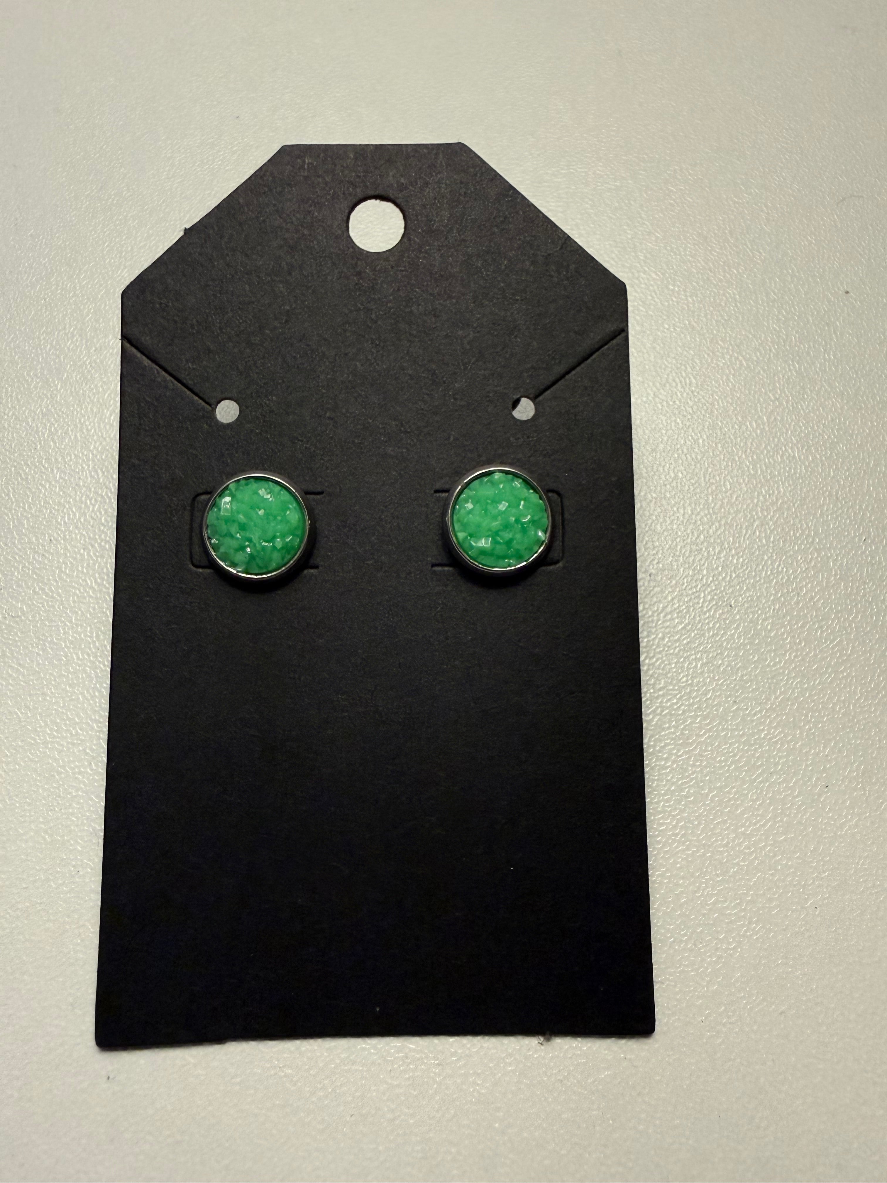 Druzy Stud Earrings