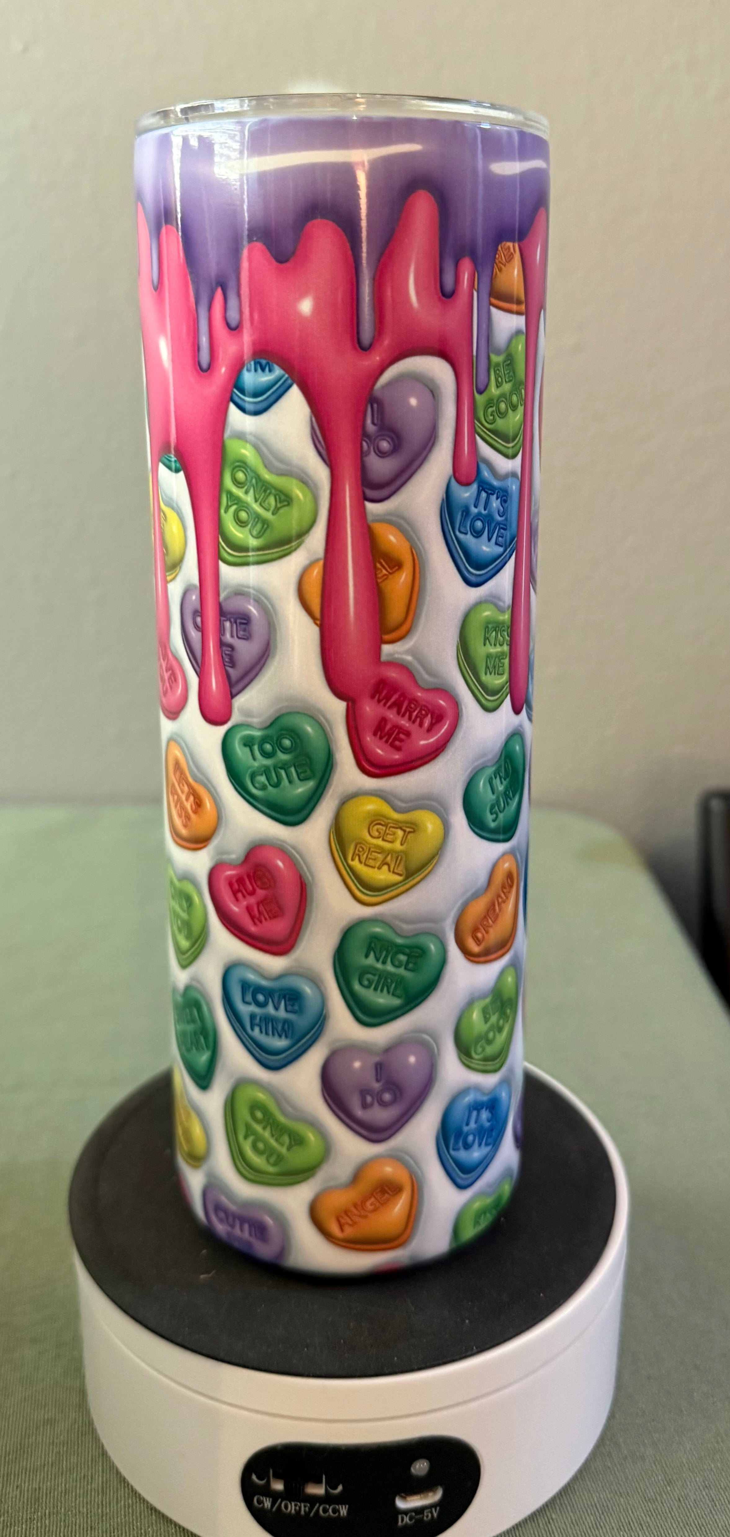 Conversation Hearts Tumbler 20 oz