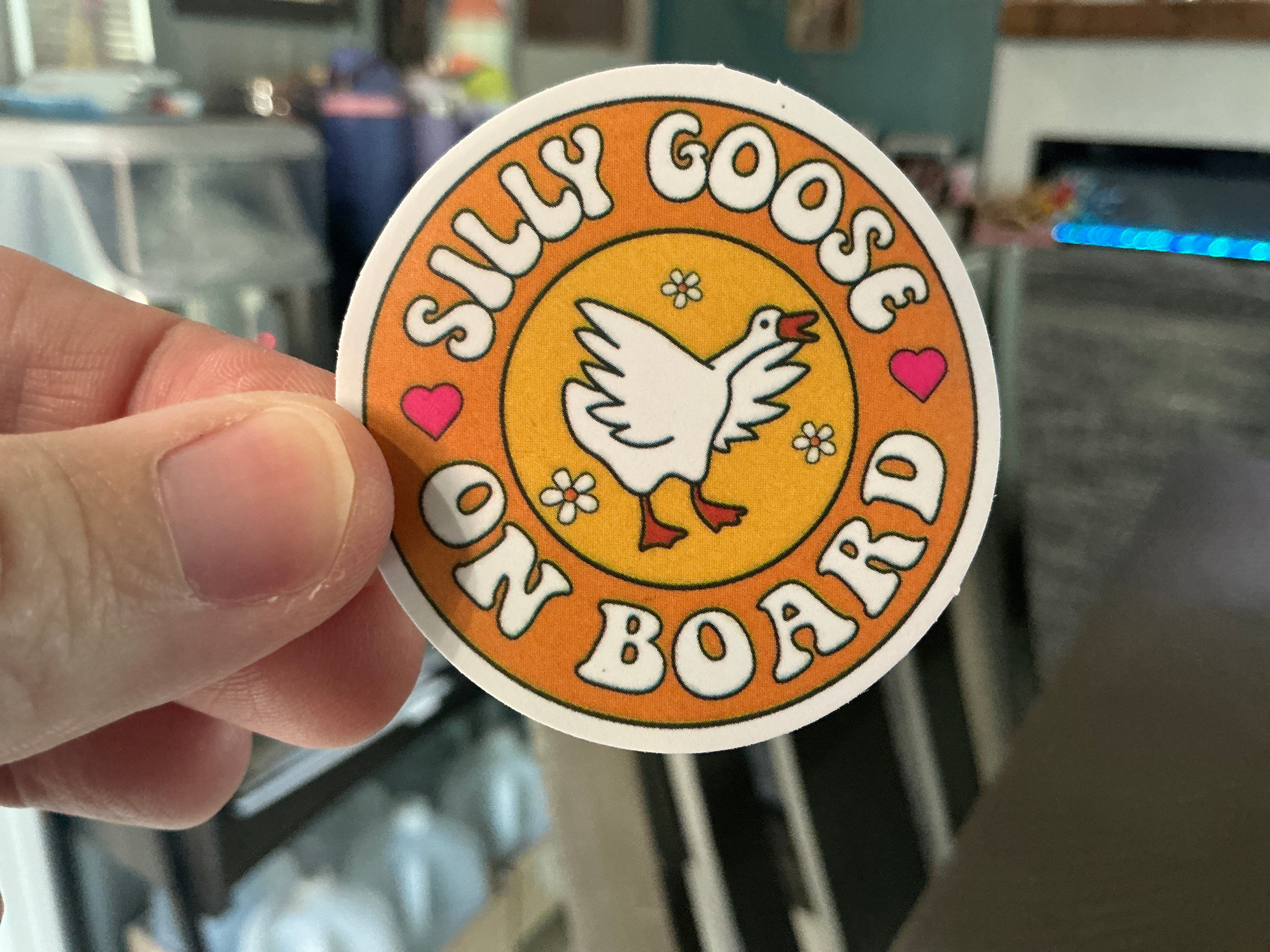 Goose Water bottle Stickers