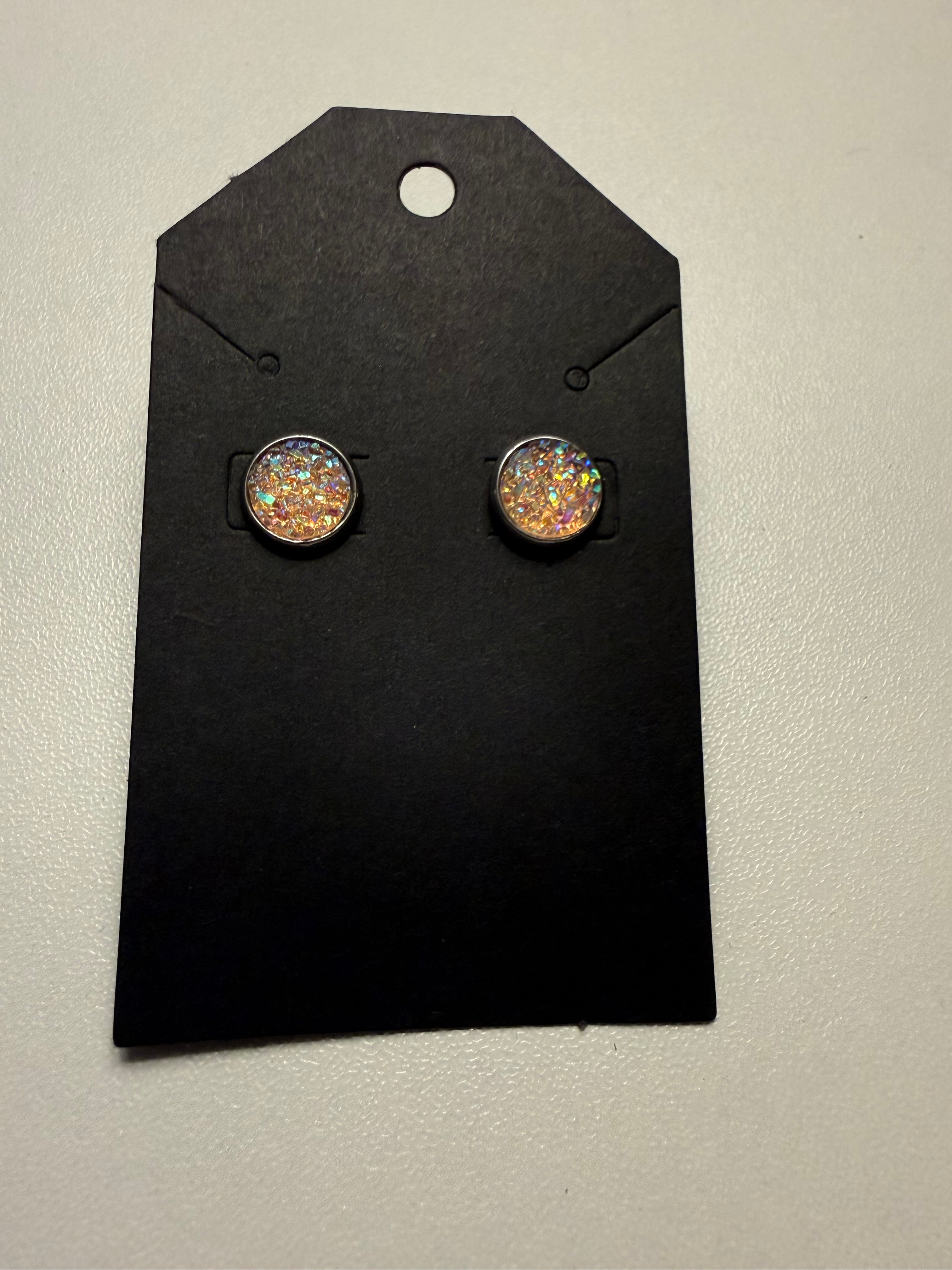 Druzy Stud Earrings