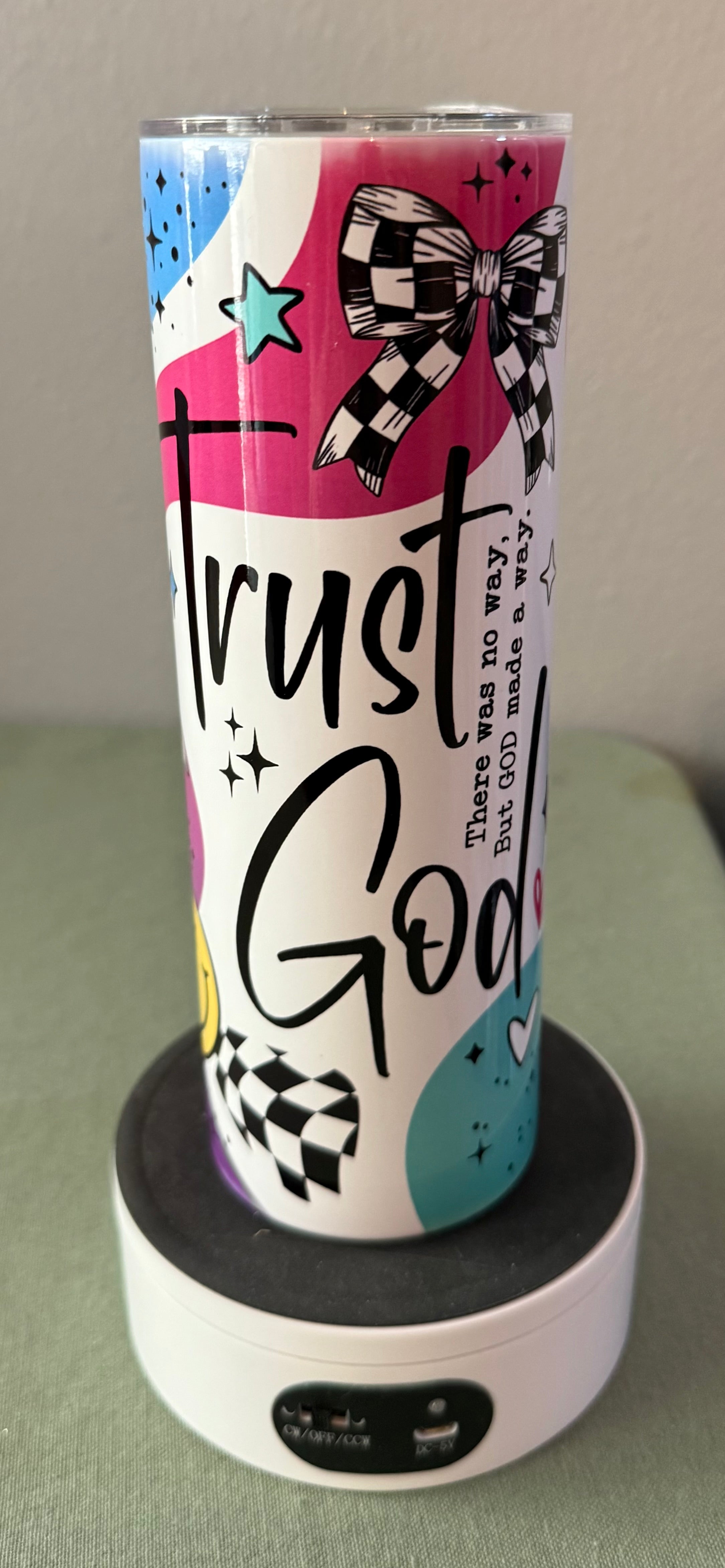 Trust God Tumbler 20 oz