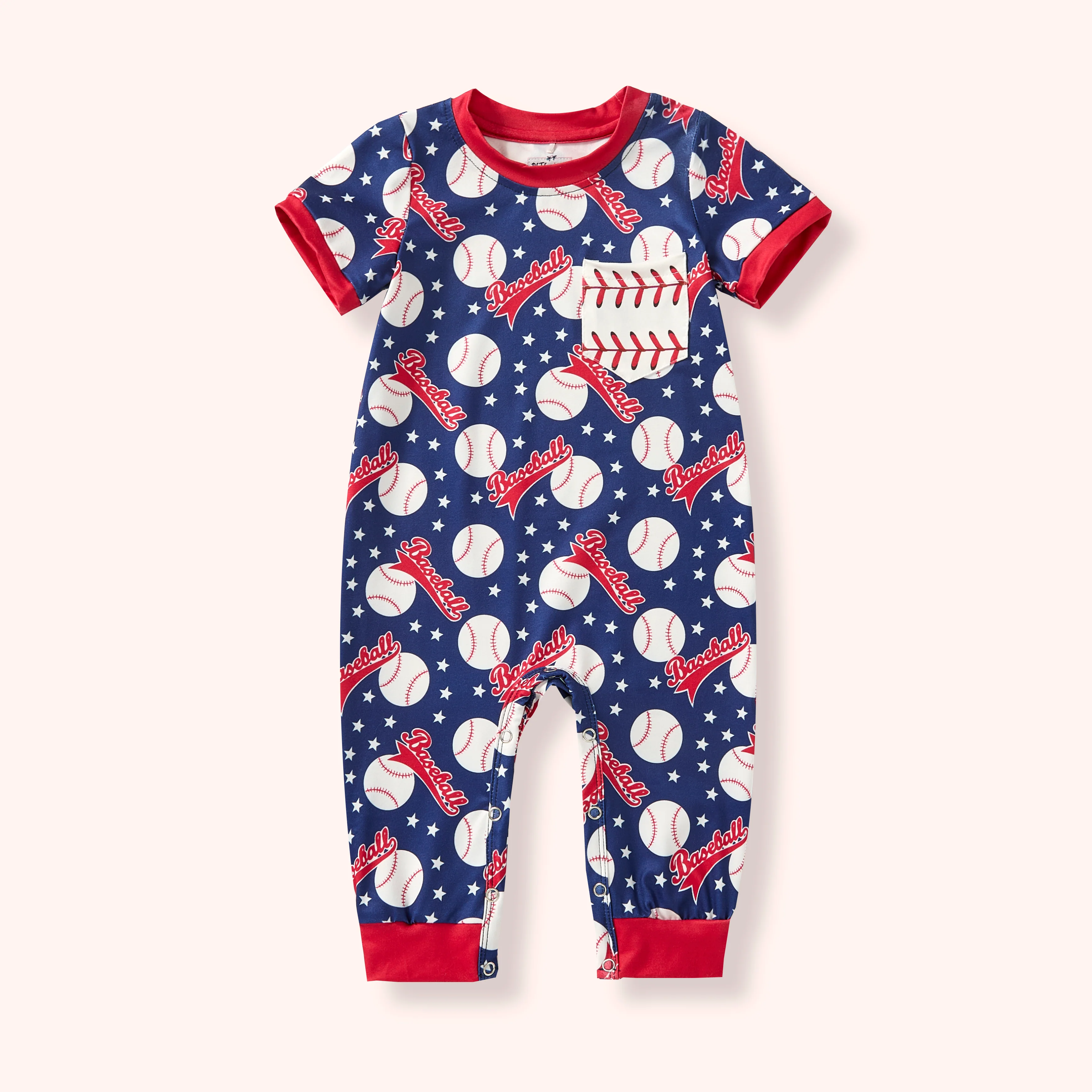 New!!! Play Ball- Boy Romper