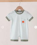 Sage Pumpkin Boy Romper
