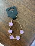 Purple Flower Bracelet