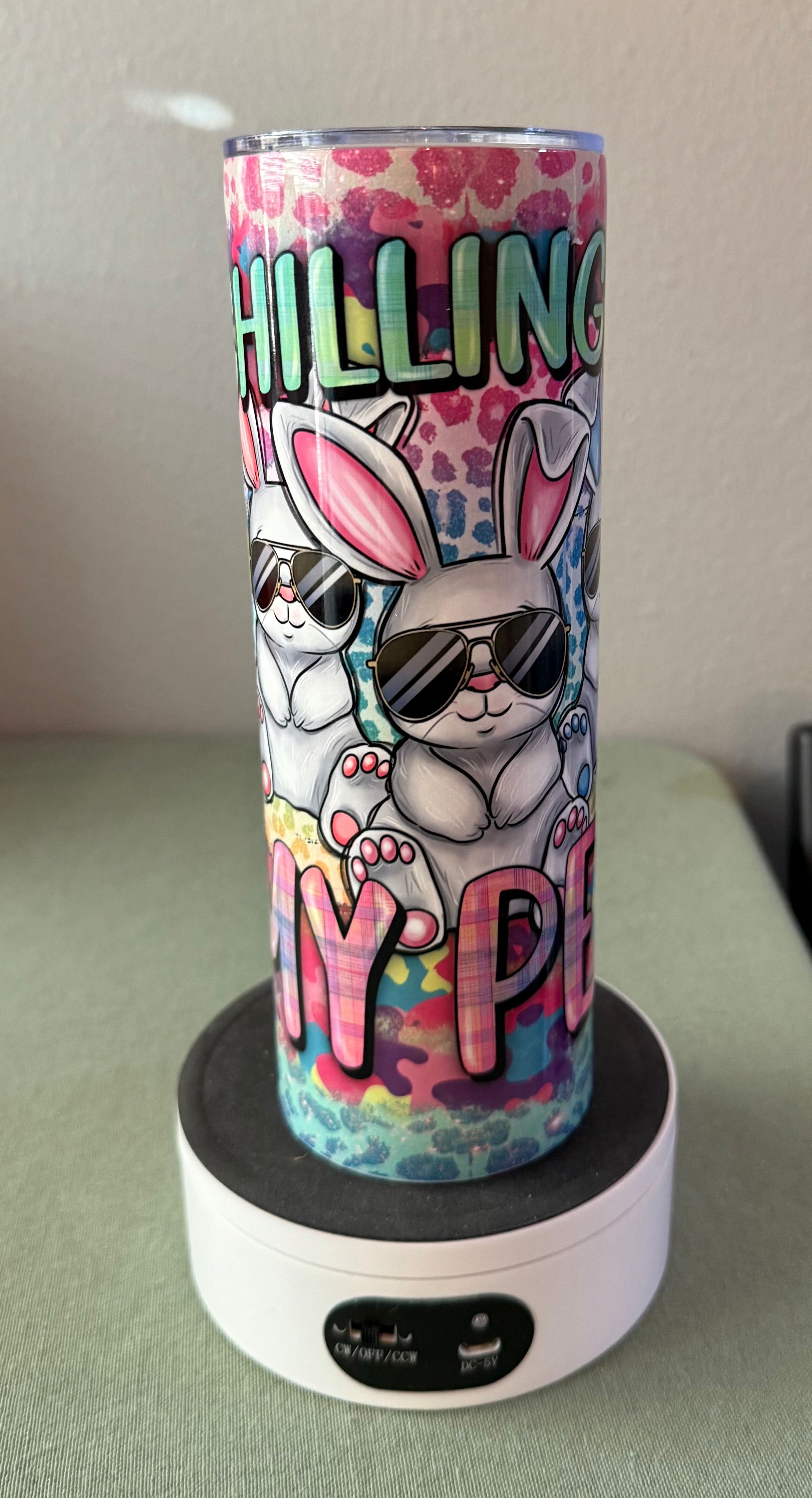 Chillin with my Peeps Tumbler 20 oz