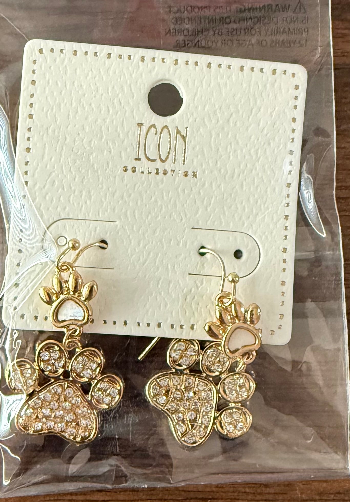 Dog Paw Earrings