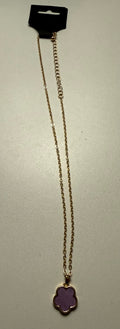 Purple Flower Necklace