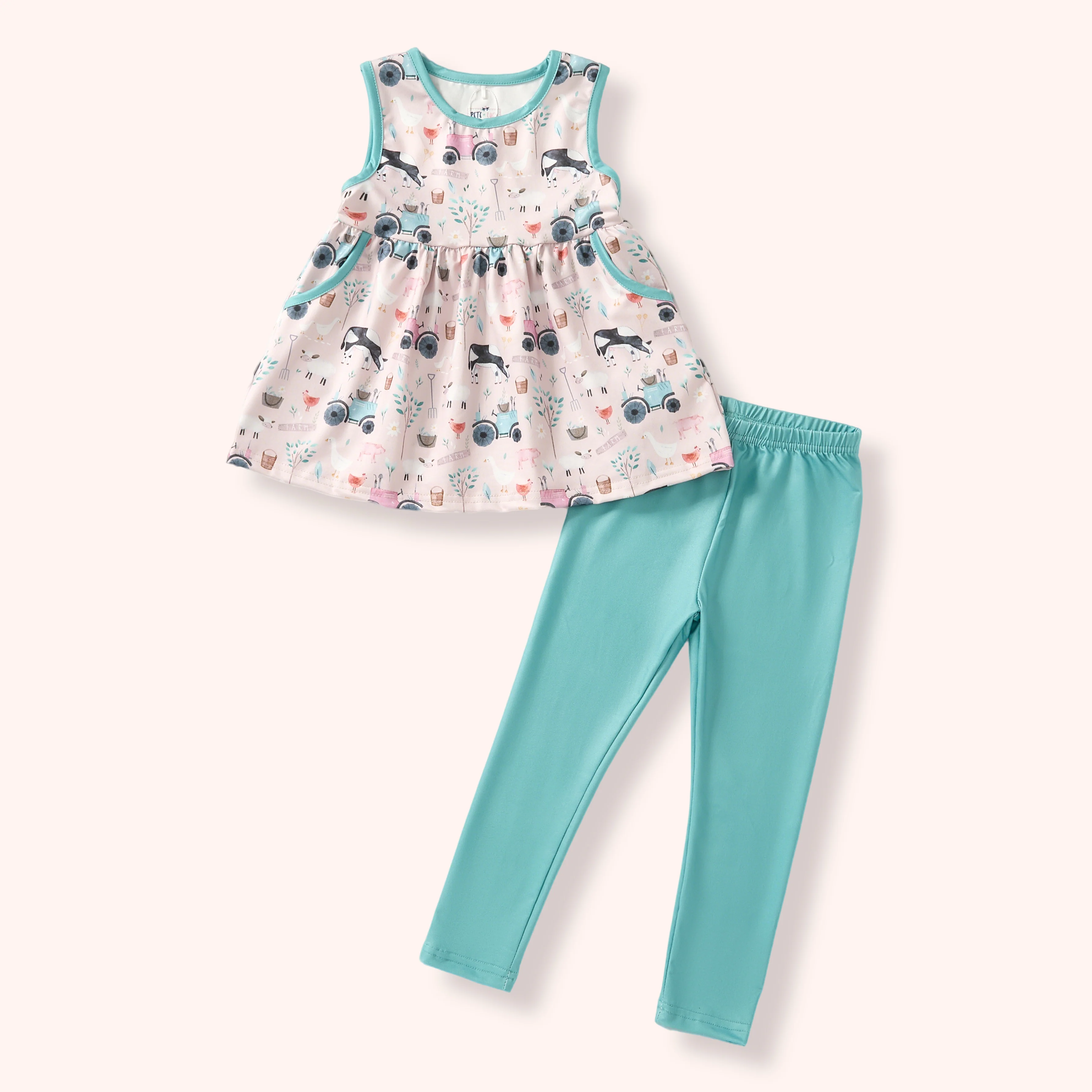 Friendly Farmyard Pants Set