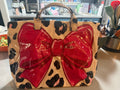 Cute Leopard and Pink Bow TOTE BAG