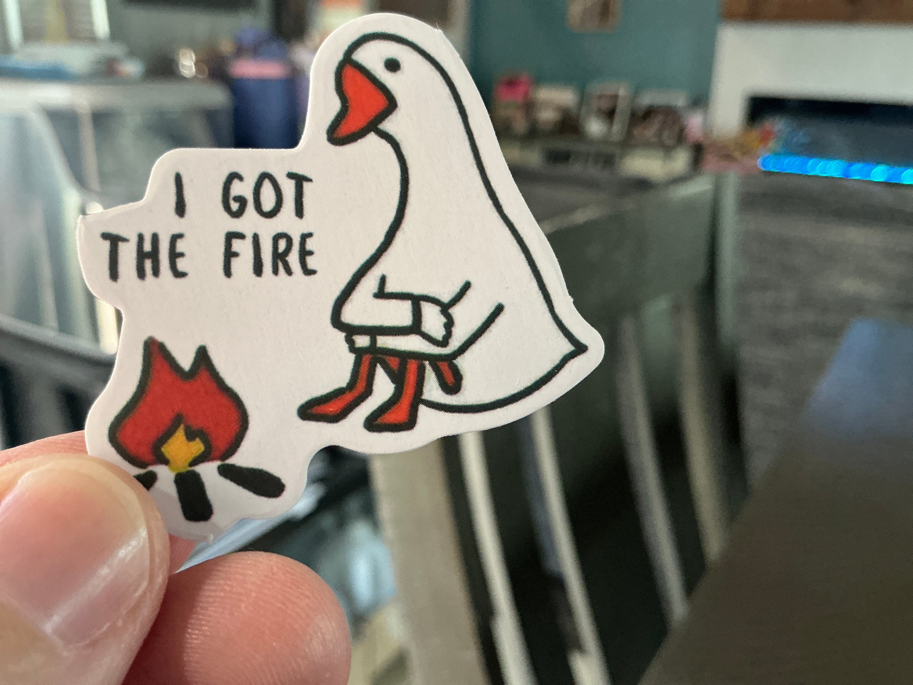 Goose Water bottle Stickers