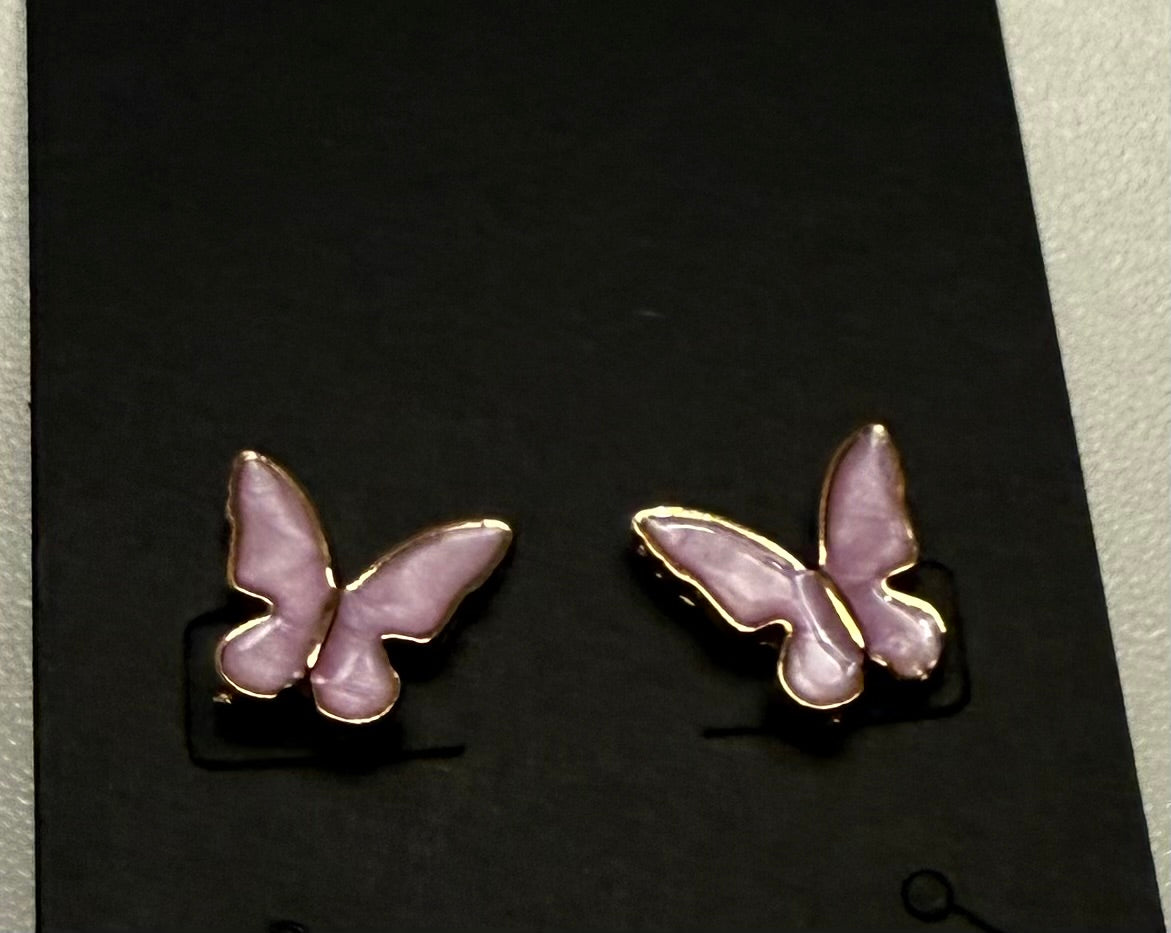 Stud Butterfly Earrings