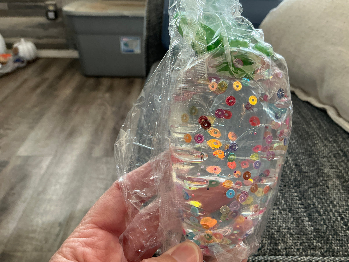 6” Glitter Carrot Sugar Squishy