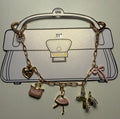 Viola Pink Ballerina Beauty Charm Bag Chain