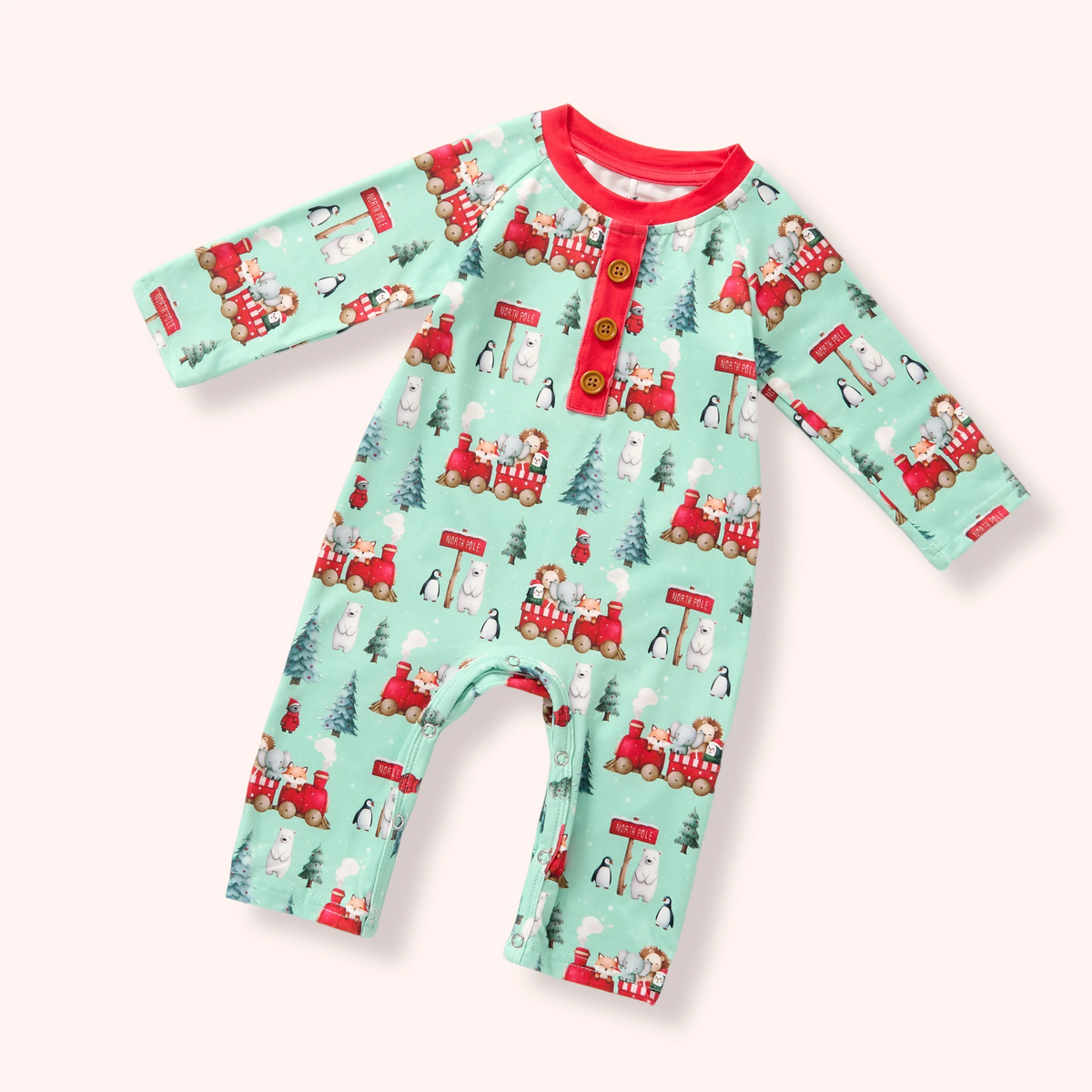 North Pole Express- Boy Romper