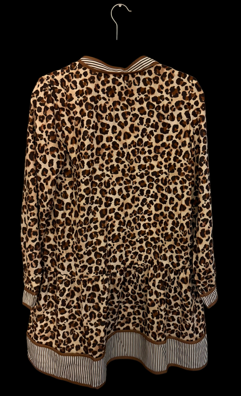 Wild at Heart Leopard Long Sleeve Button Dress