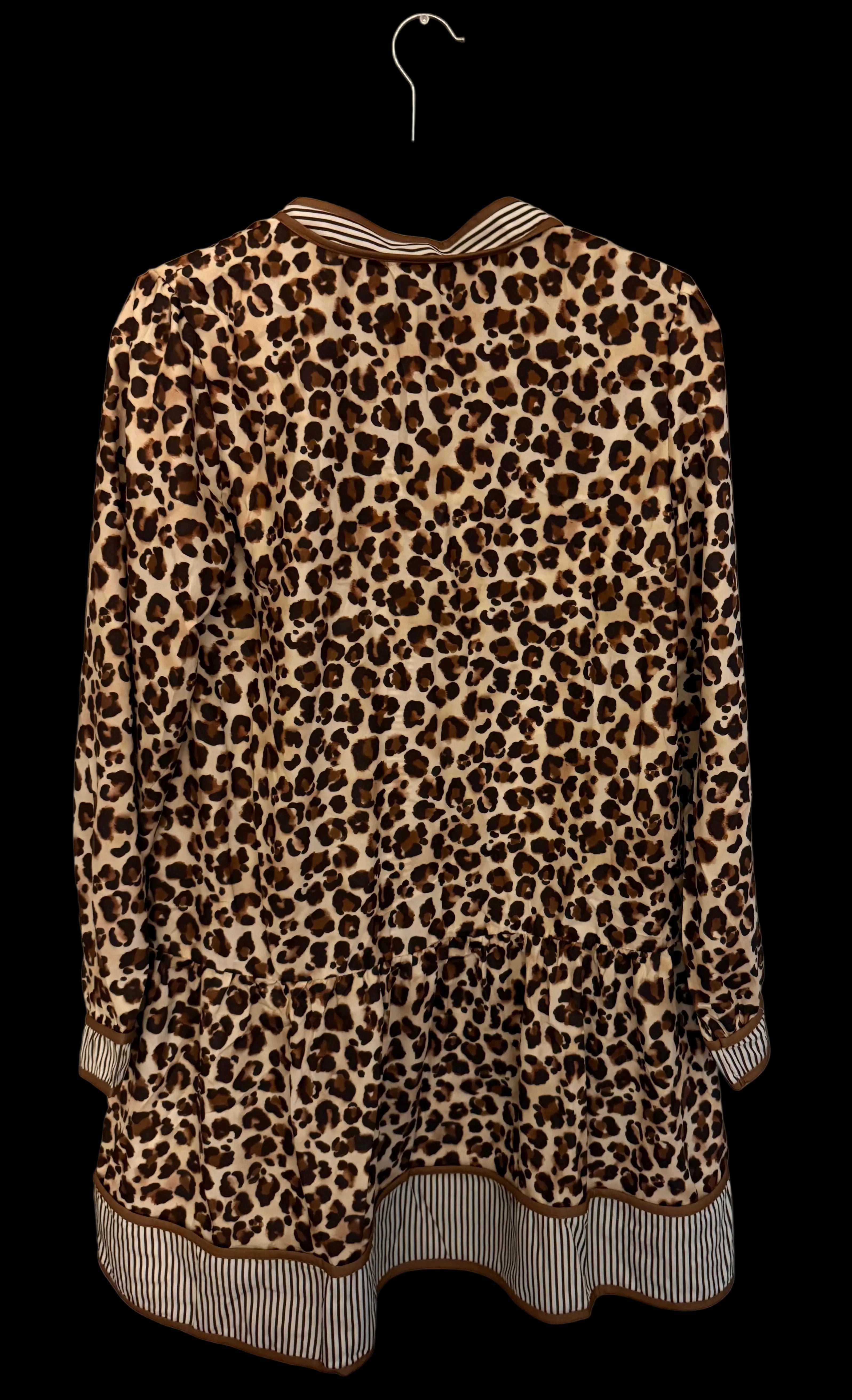 Wild at Heart Leopard Long Sleeve Button Dress