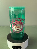 Christmas Vibes Glass Tumbler
