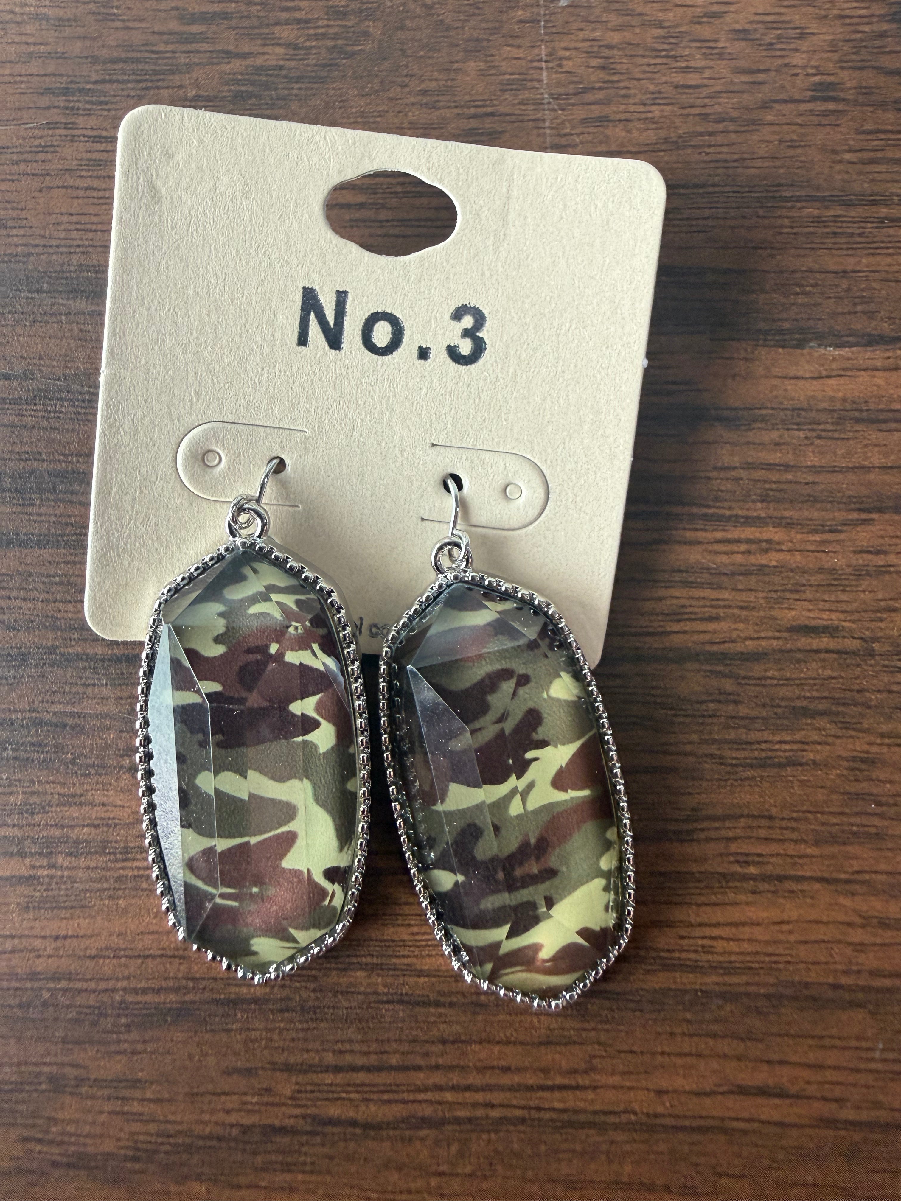 Mia Camo Silver tone Earrings