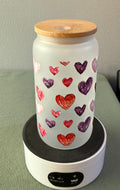 Valentines Hearts Glass Tumbler