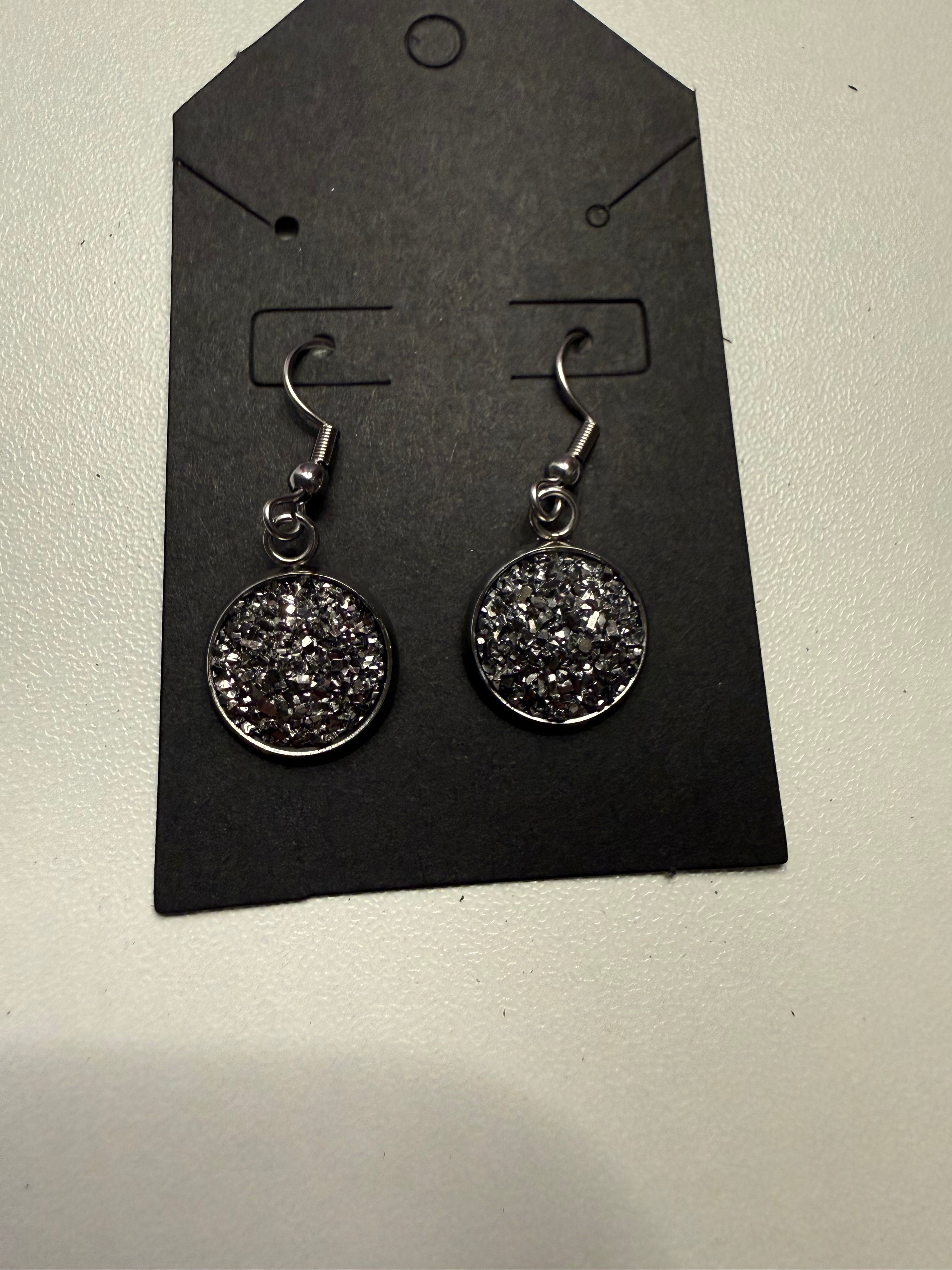 Druzy Dangle Earrings