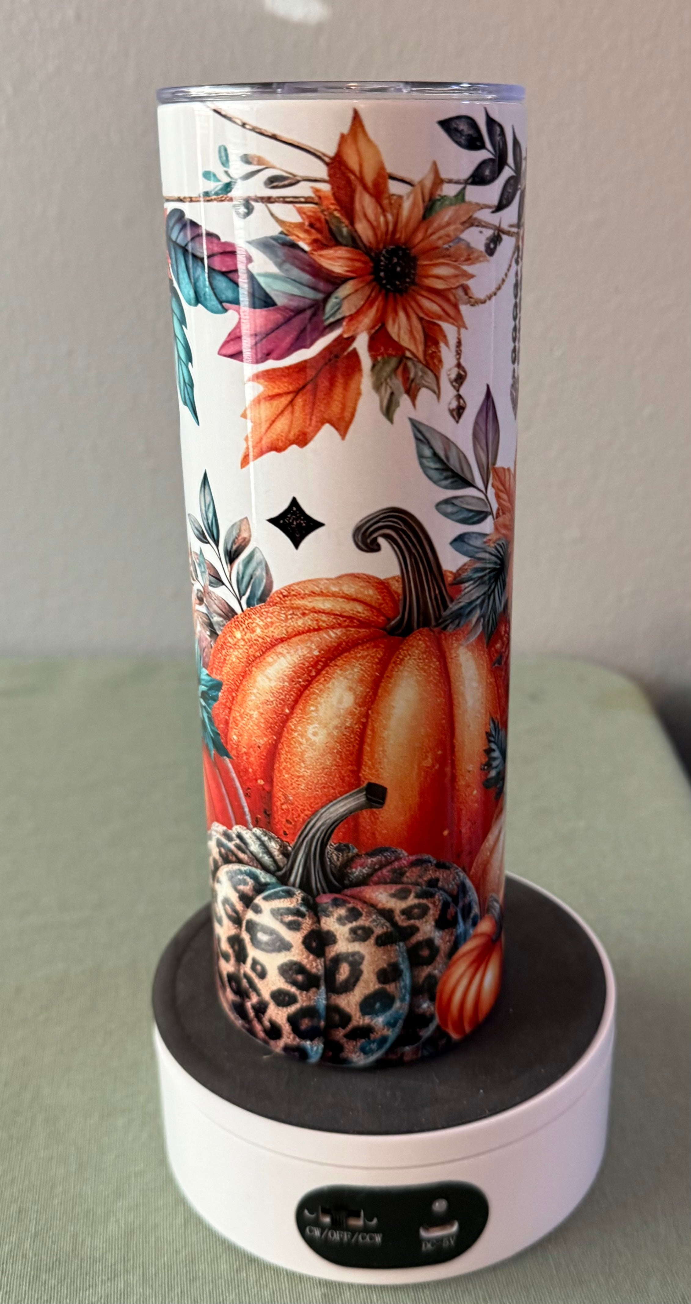 Leopard Pumpkin Tumbler 20 oz
