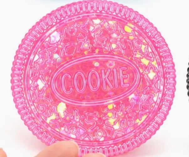 Pink Glitter Cookie Sugar Squishy
