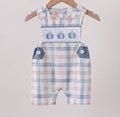 Blue Pumpkin Boy Romper