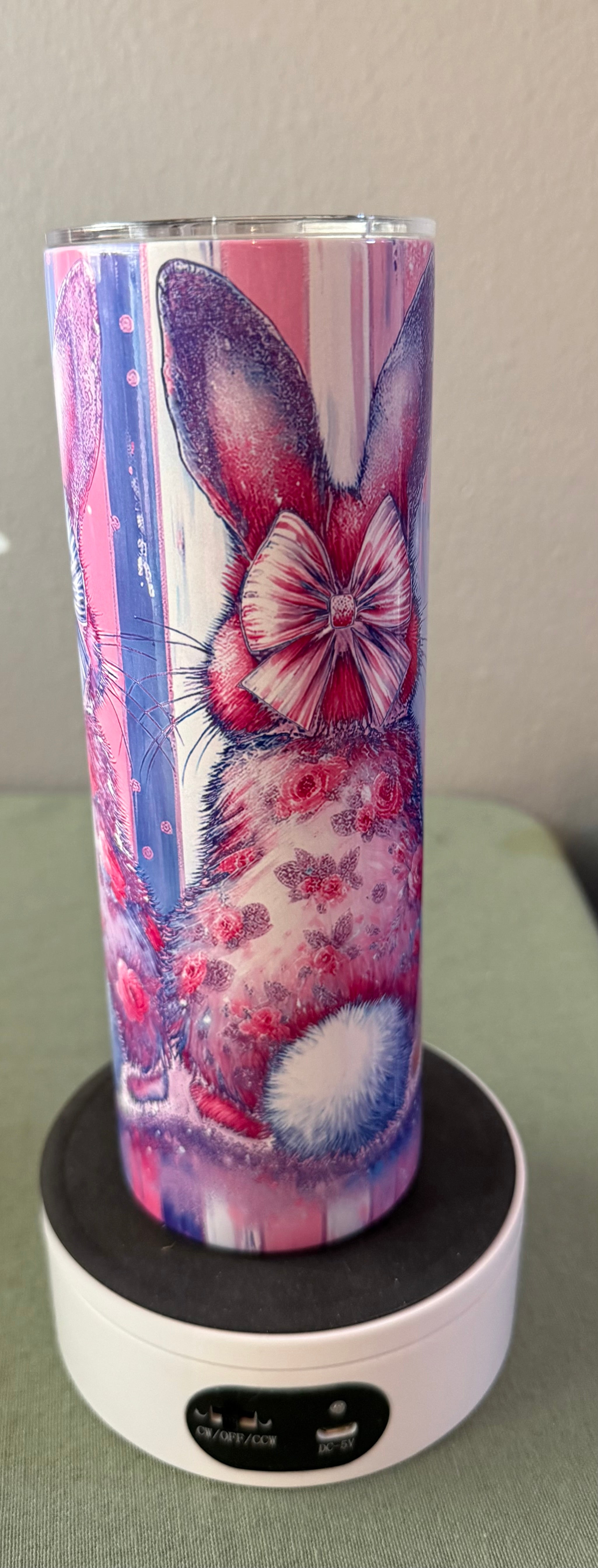 Pink Bunnies Easter Tumbler 20 oz