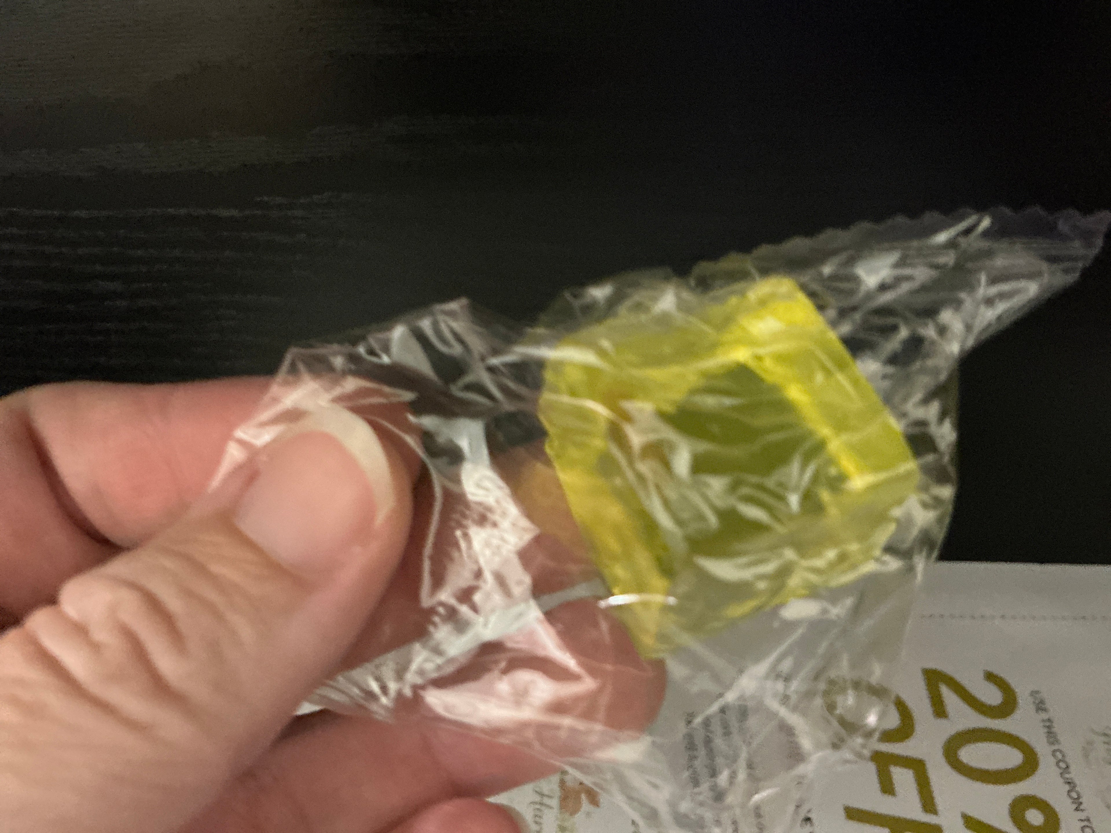 Tiny Yellow Squishy Cube