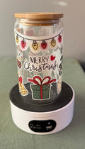 Merry Christmas Glass tumbler
