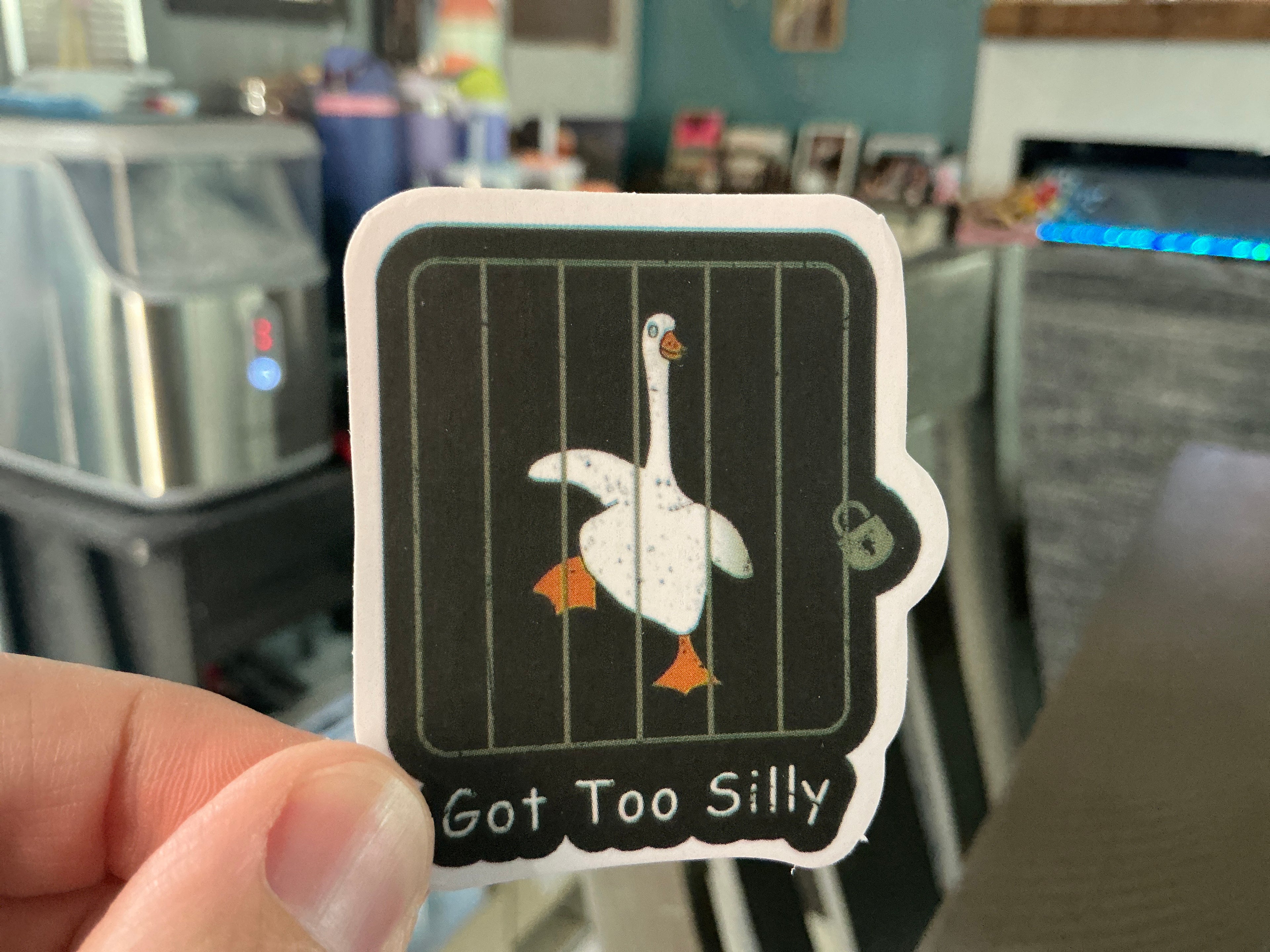 Goose Water bottle Stickers