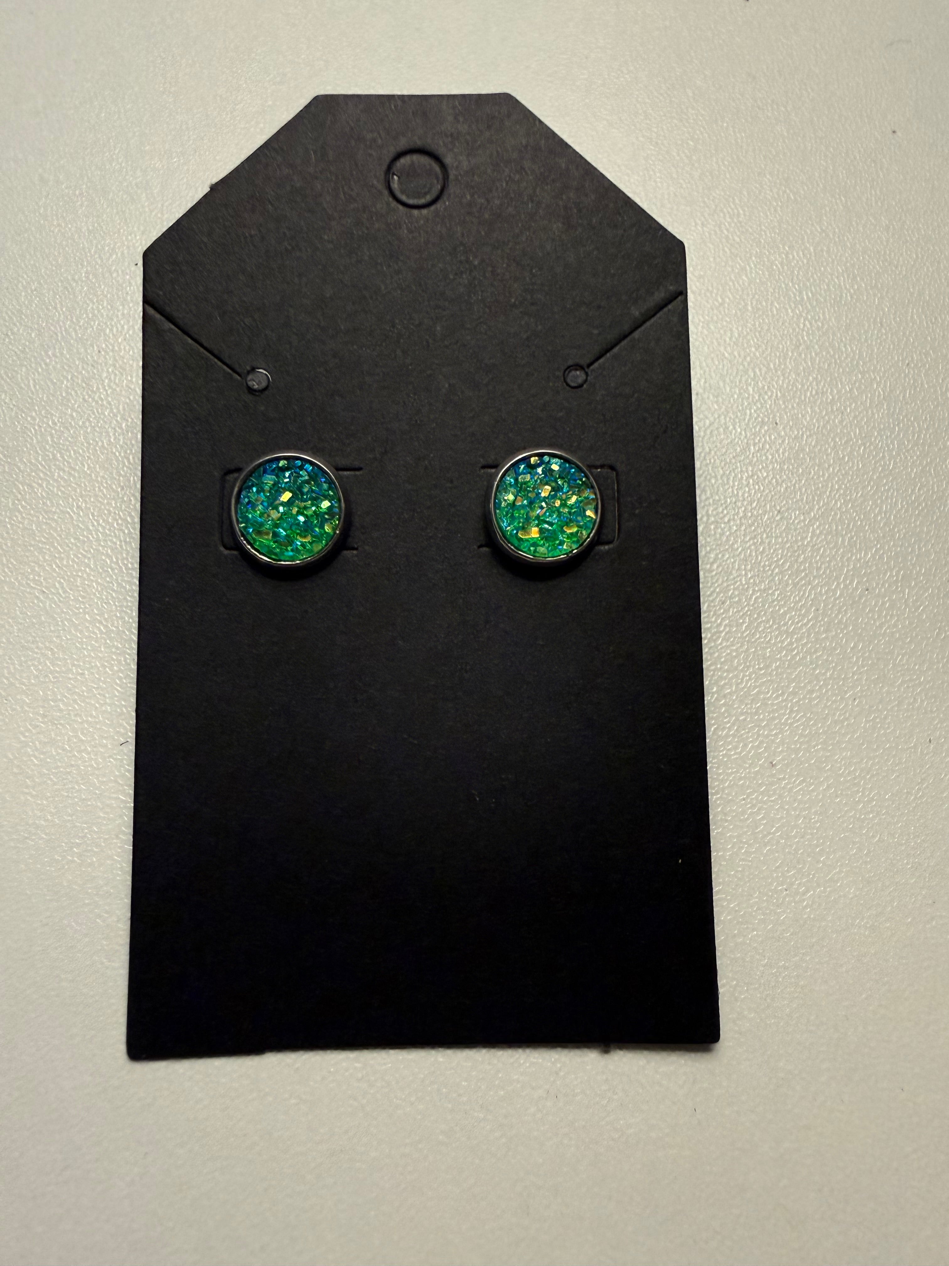 Druzy Stud Earrings