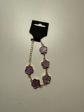 Purple Flower Bracelet