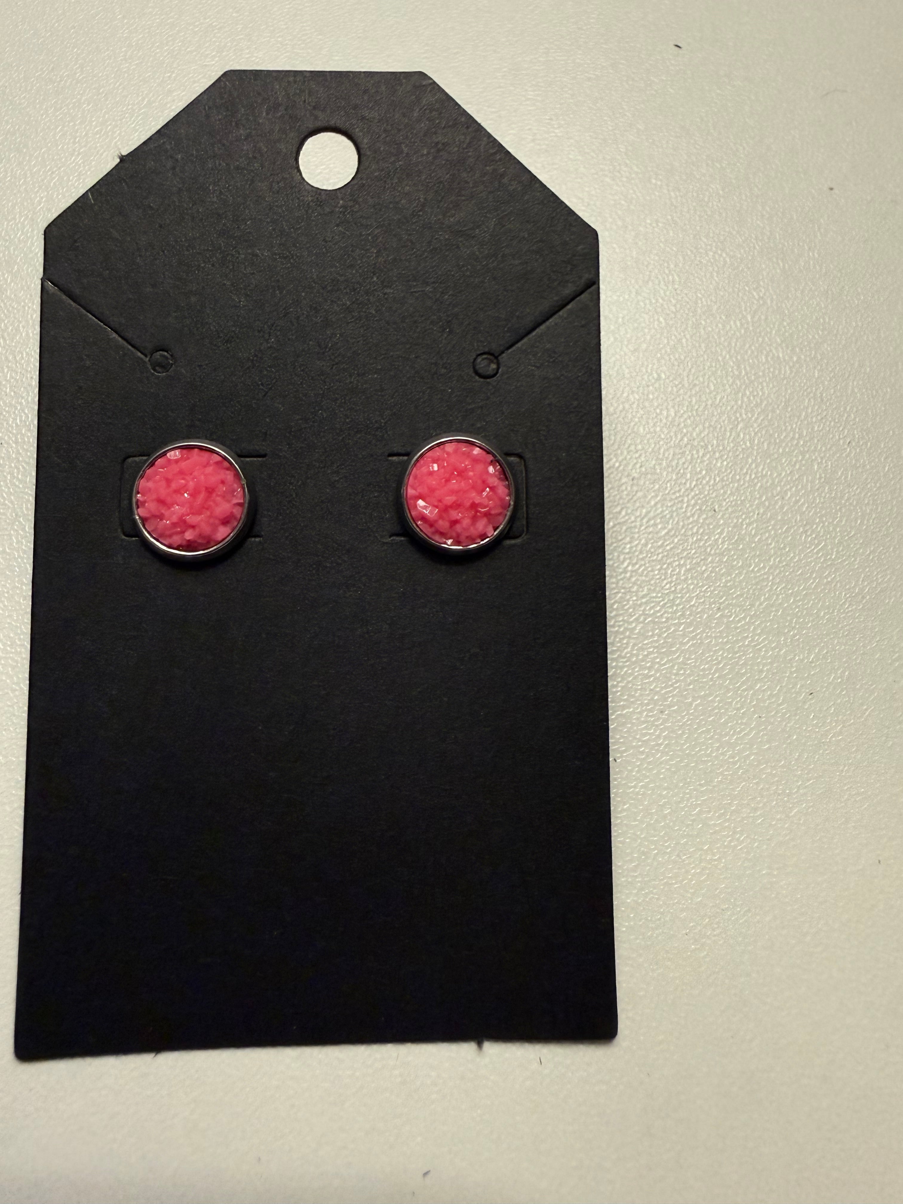 Druzy Stud Earrings