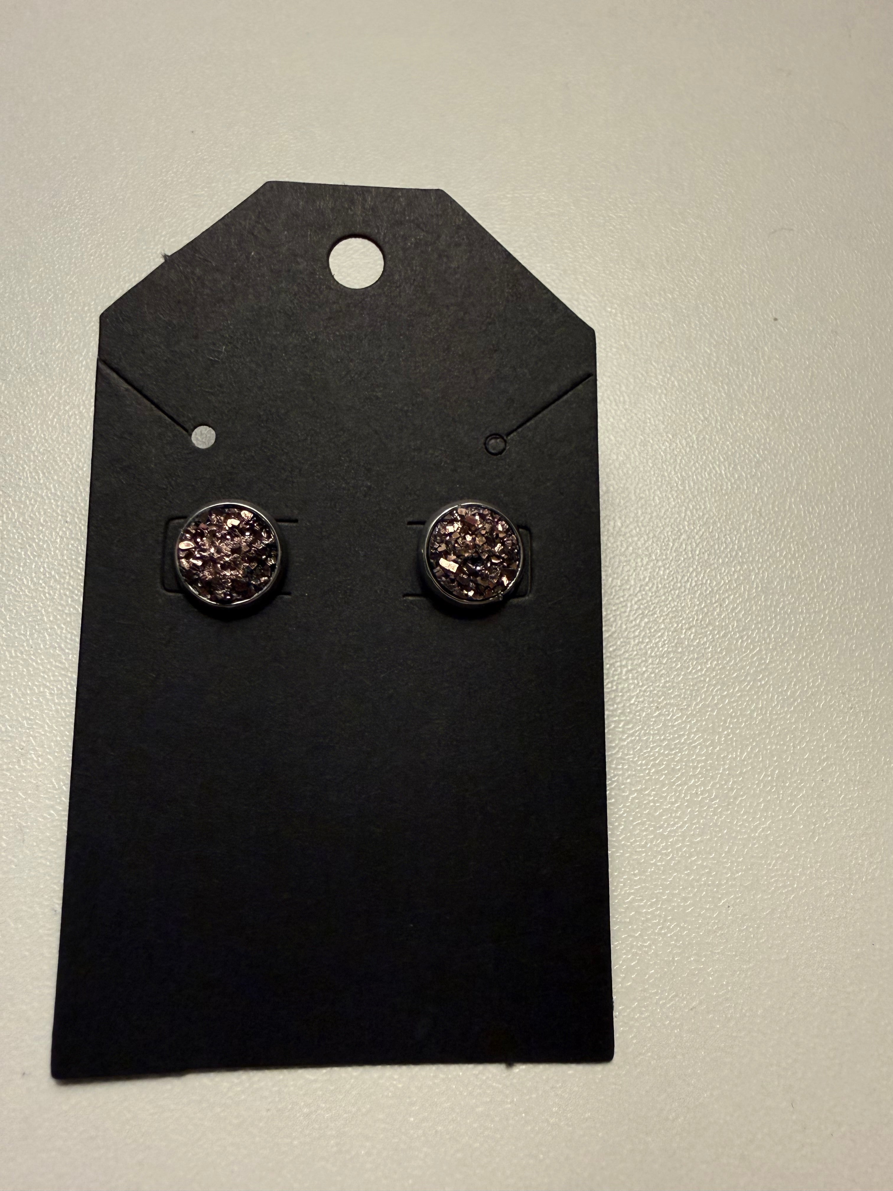 Druzy Stud Earrings
