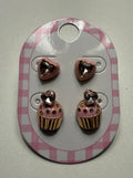 Pink Sweet on You Earrings 2 Pair Set