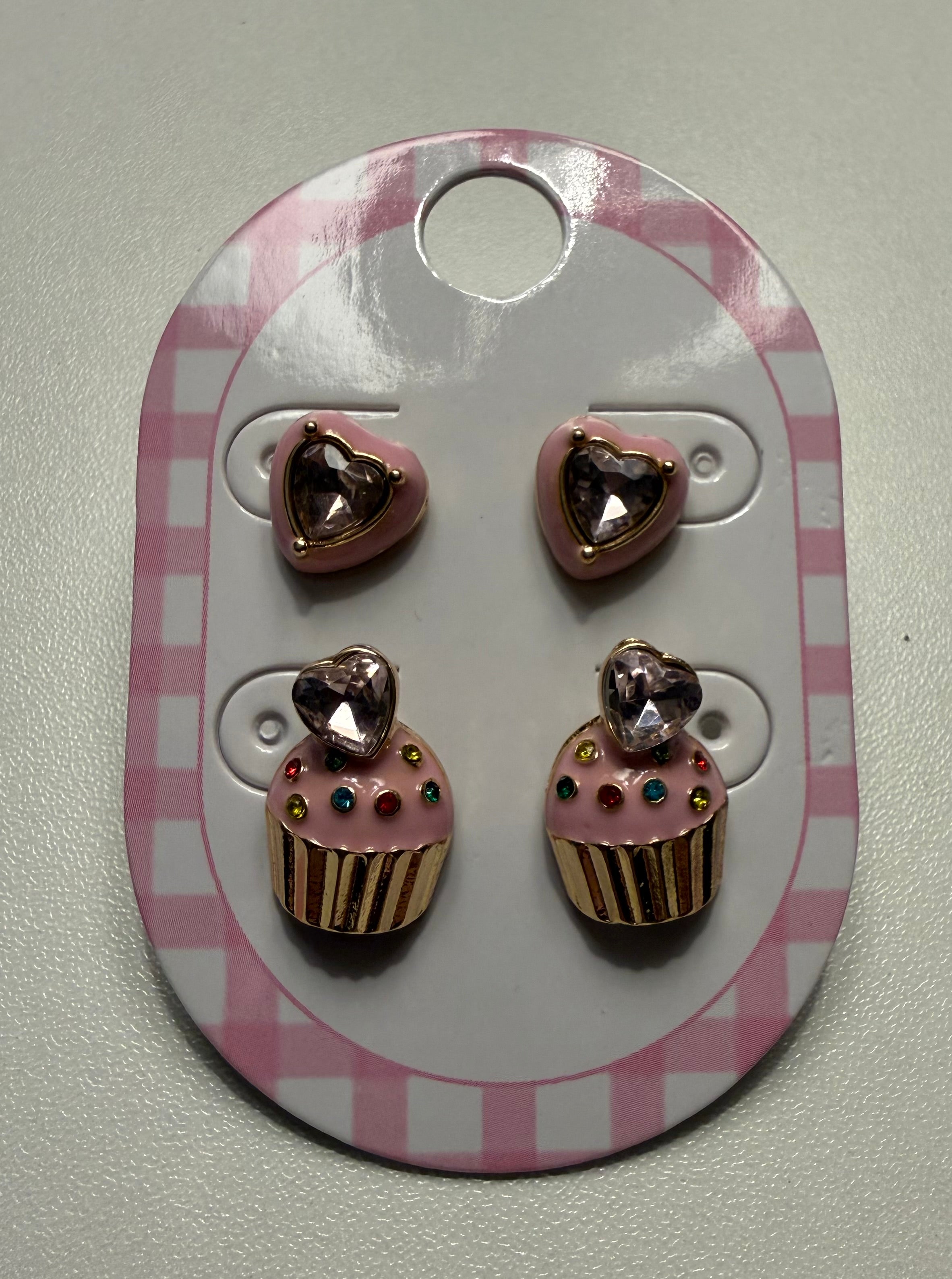 Pink Sweet on You Earrings 2 Pair Set