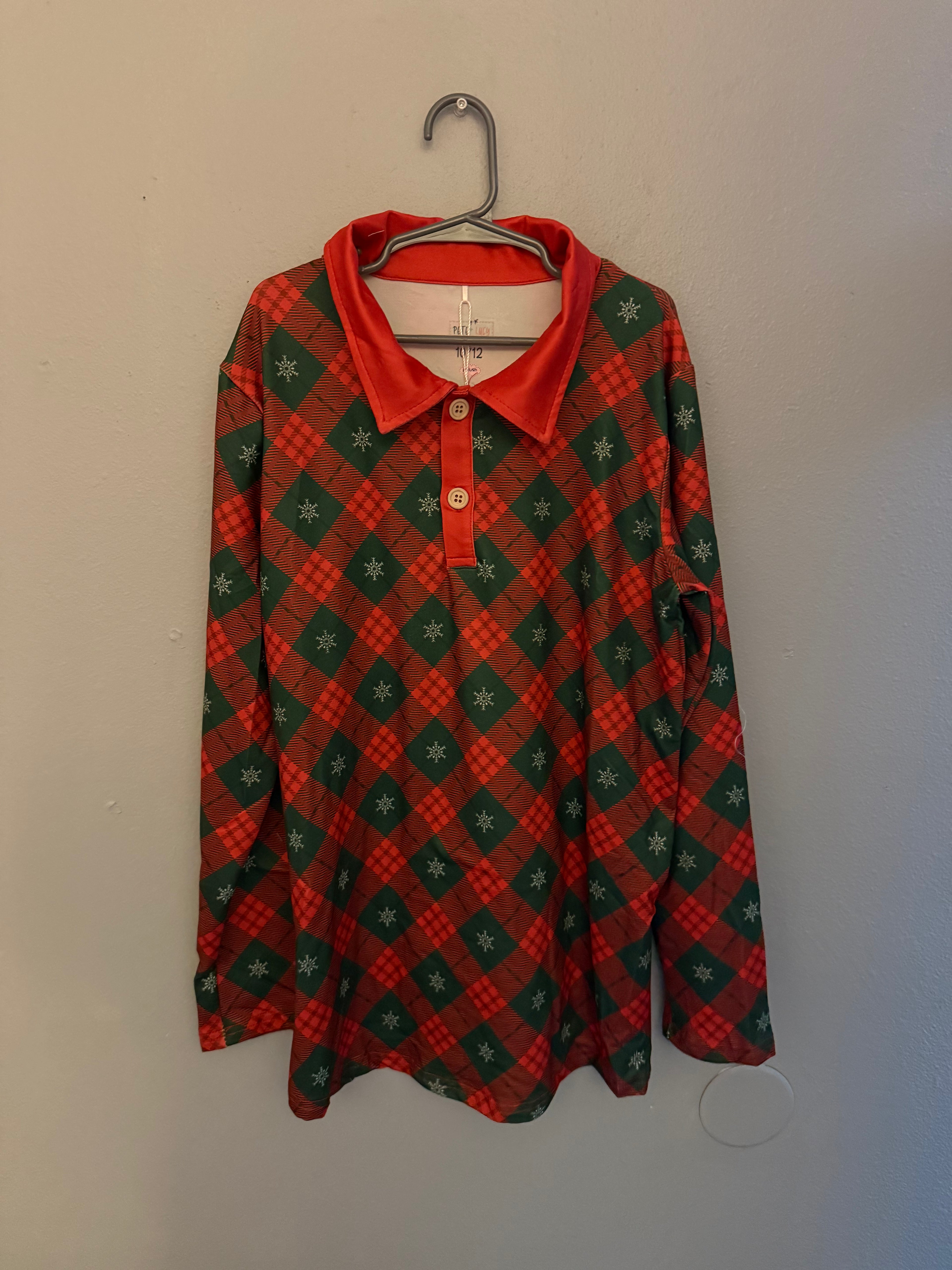 Christmas Plaid- Boy Shirt