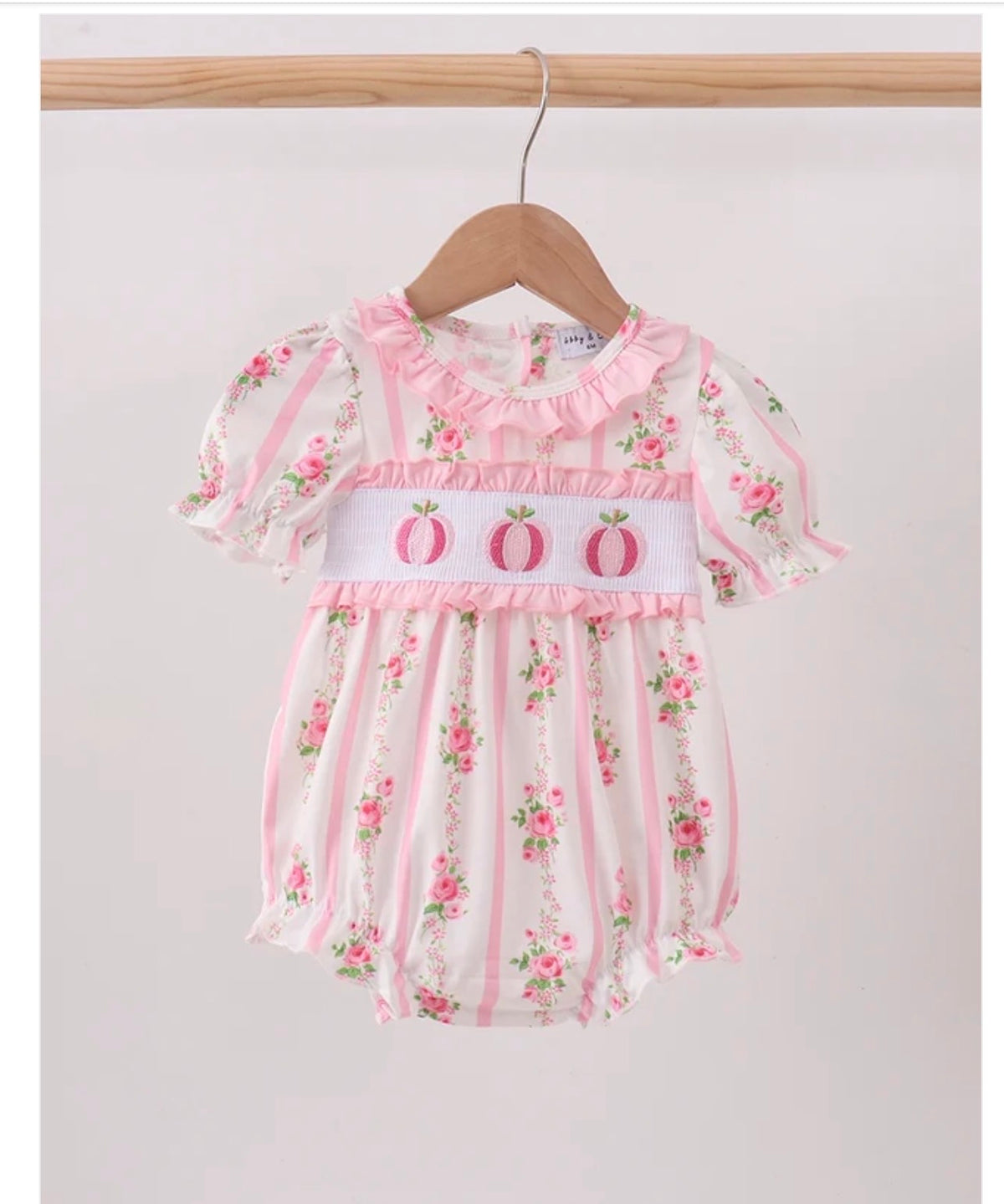 Pink Pumpkin Romper