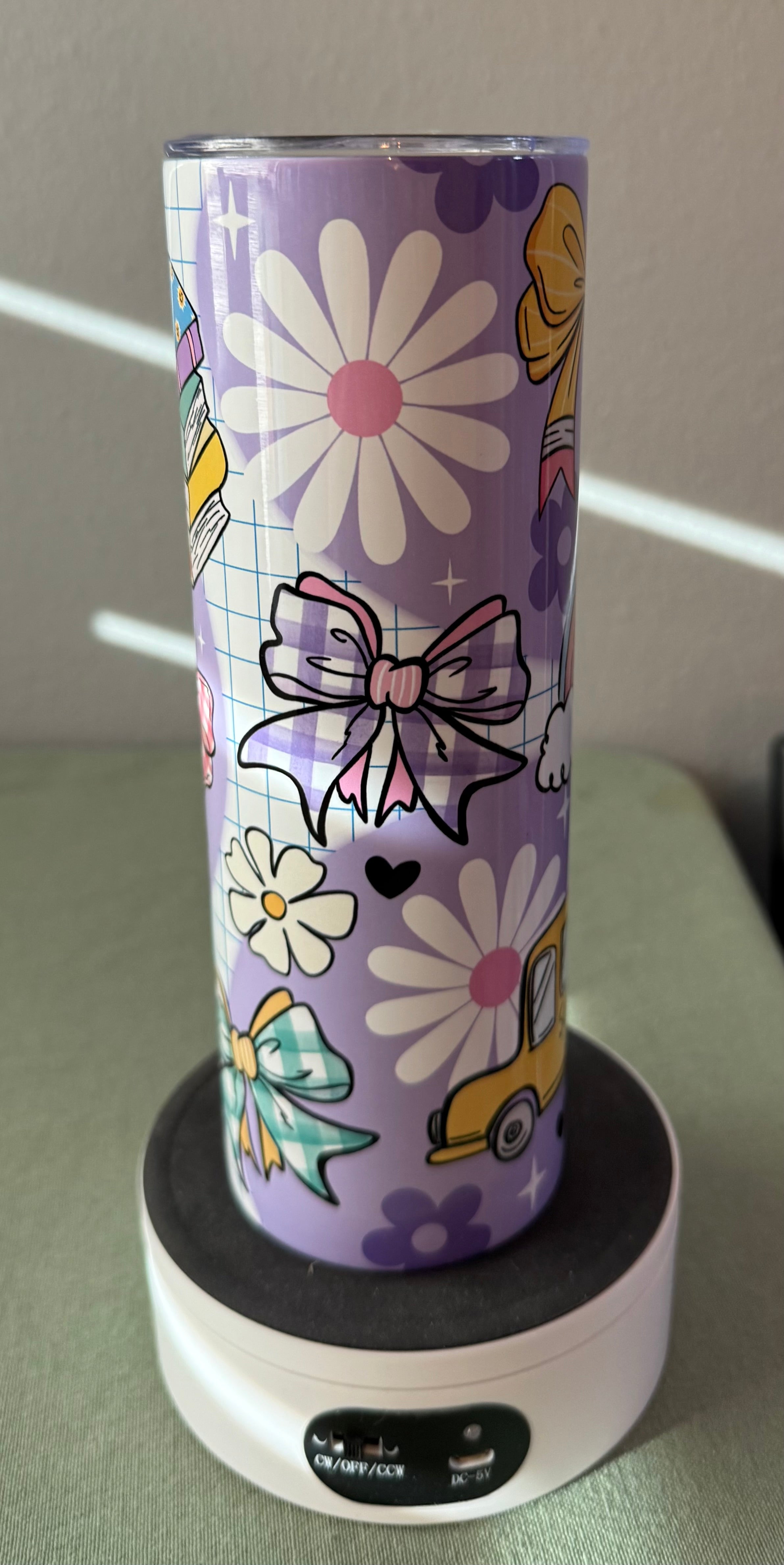 Teacher Croquet Pattern- Tumbler 20 oz