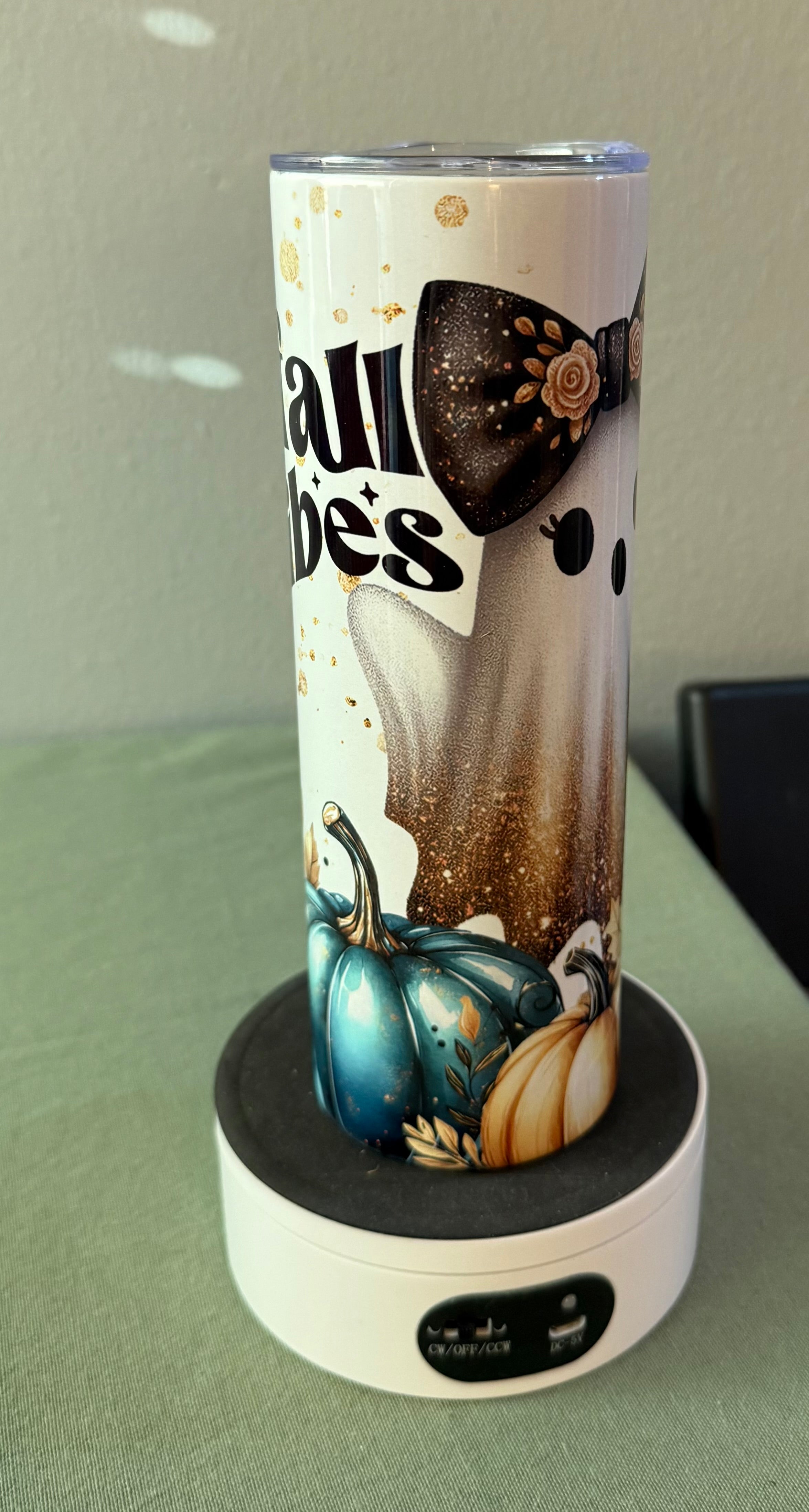 Fall Vibes Ghost Tumbler 20 oz