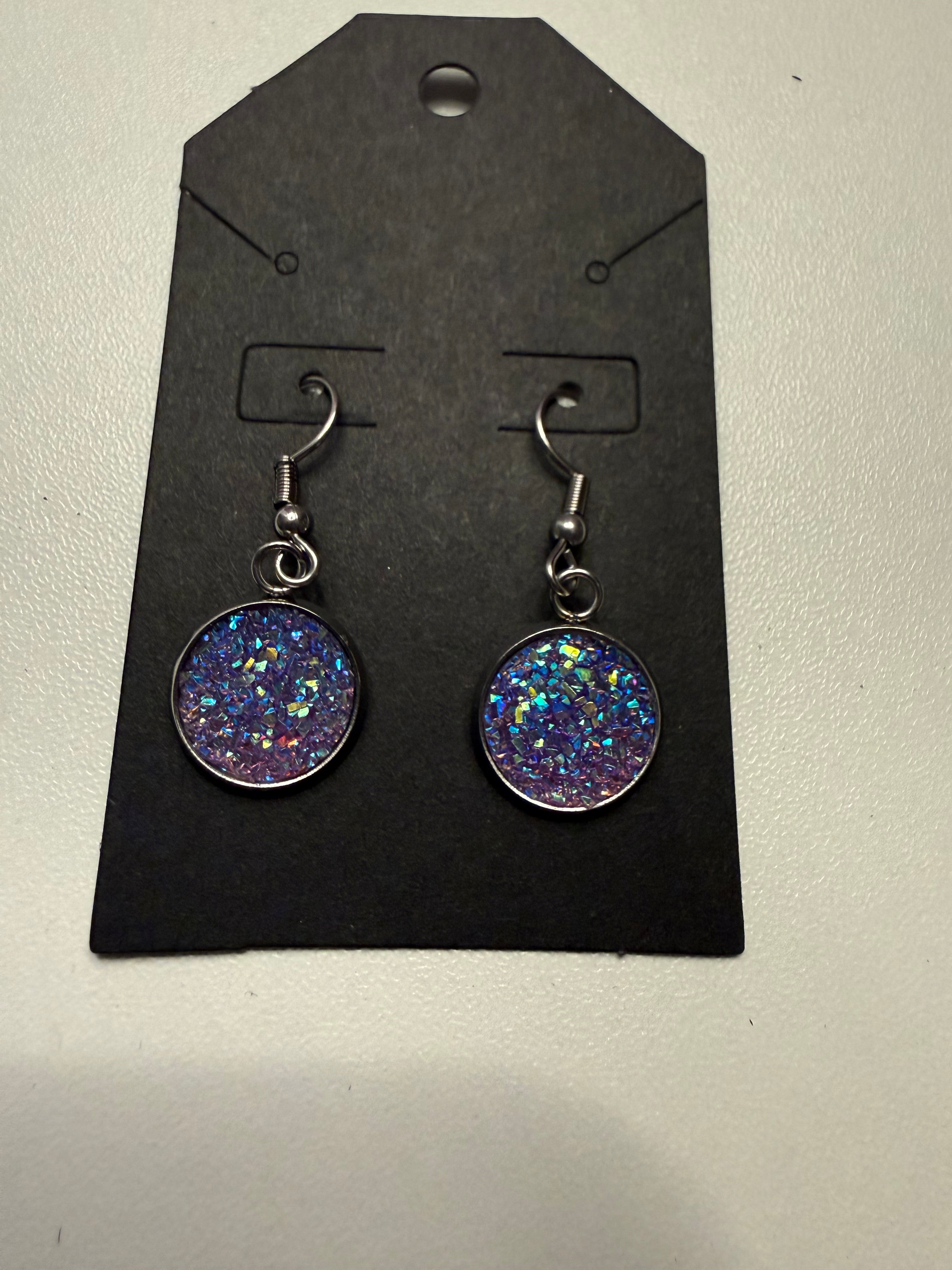 Druzy Dangle Earrings
