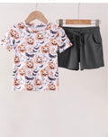 Grey Pumpkin Short Set- Boys