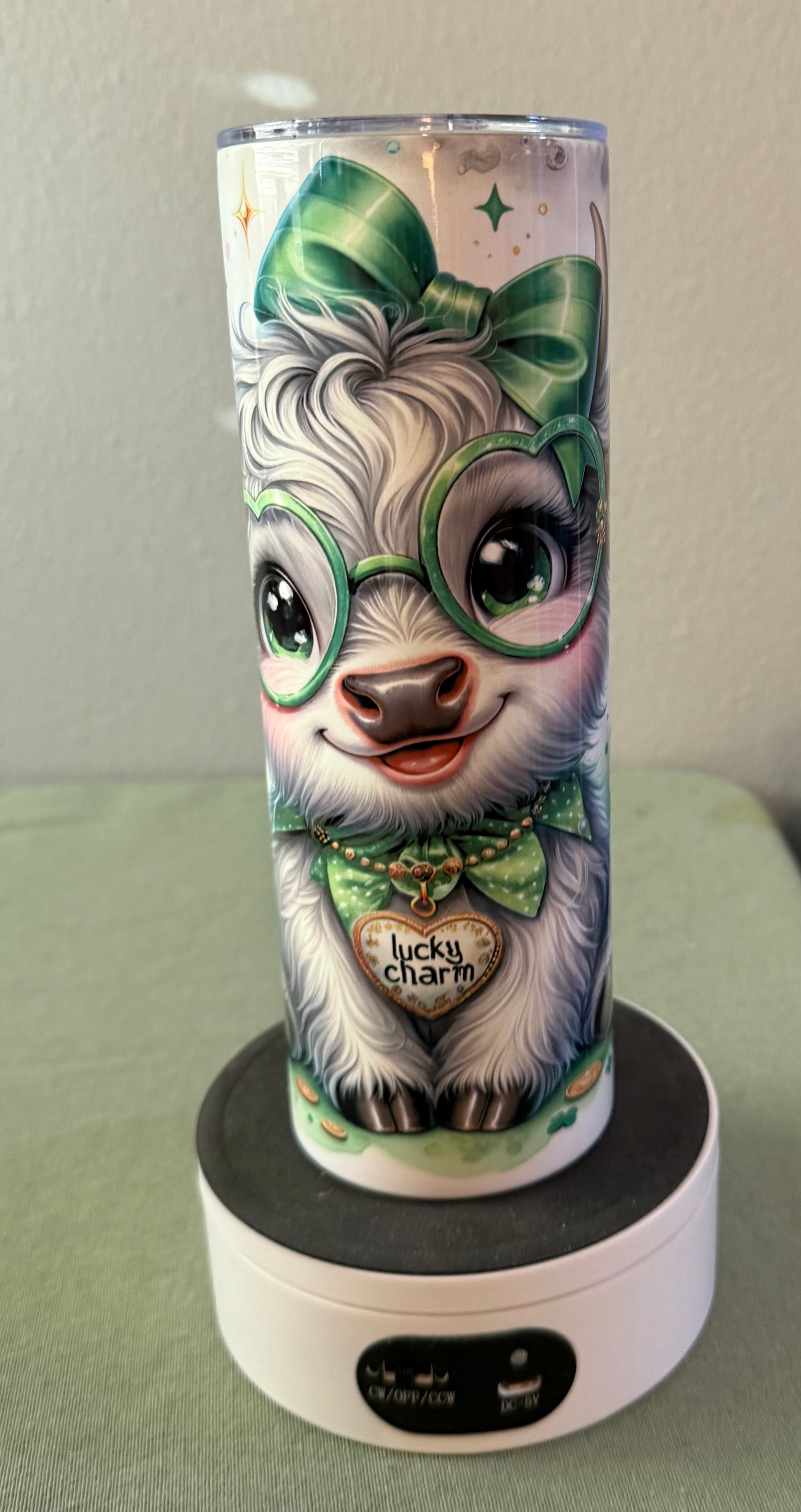 St. Patrick’s Day Cow 20 oz Tumbler