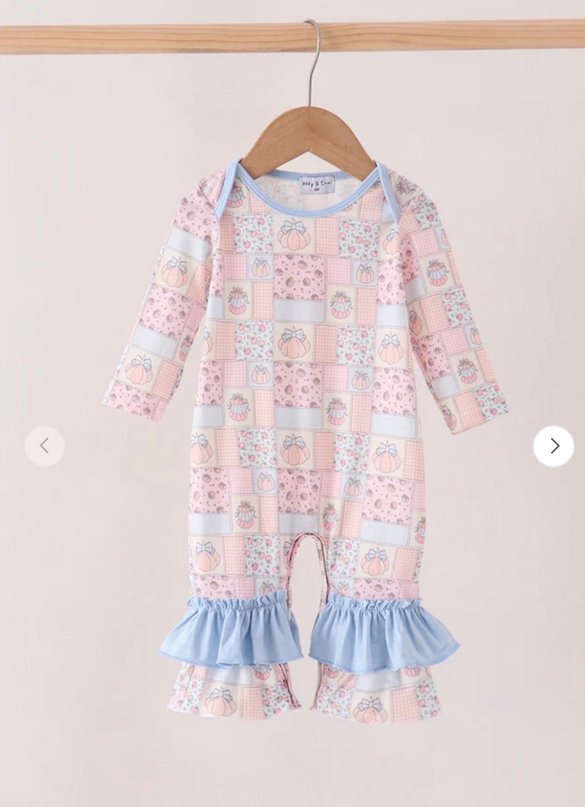 Pink Pumpkin Girl Romper