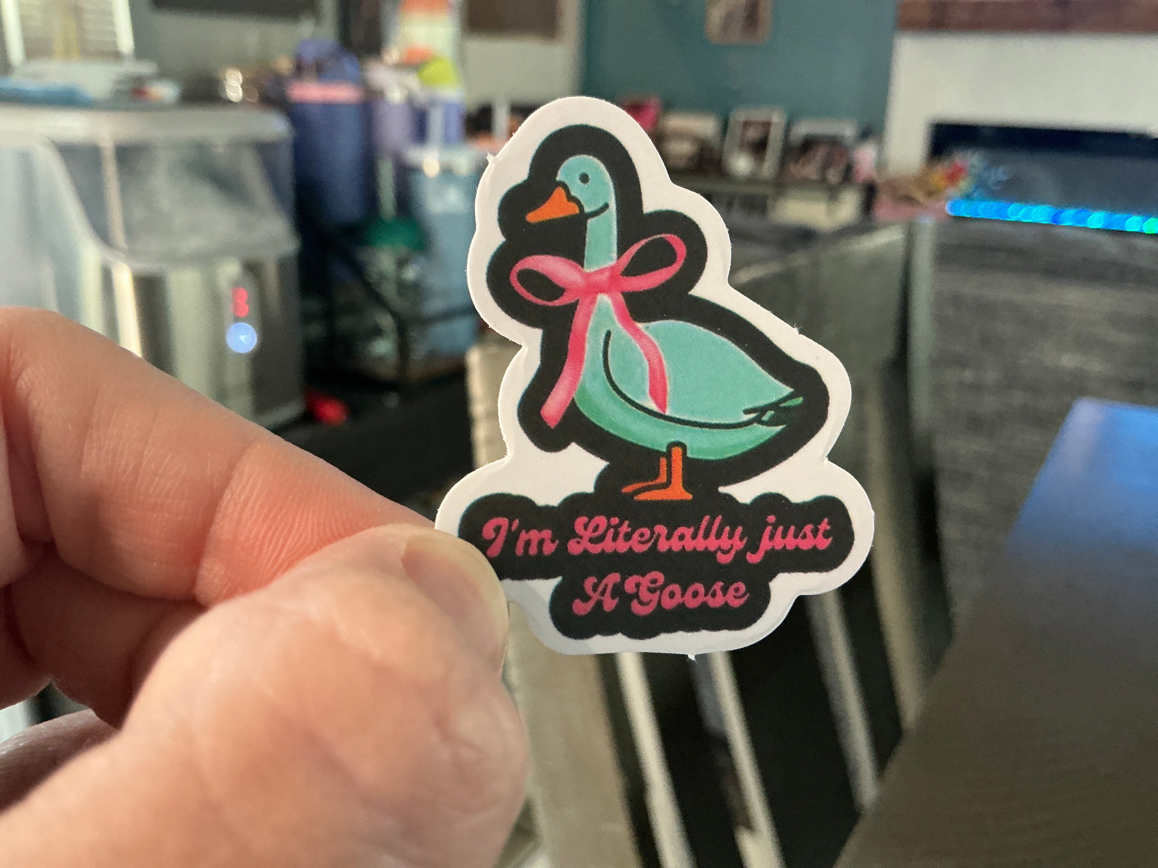 Goose Water bottle Stickers