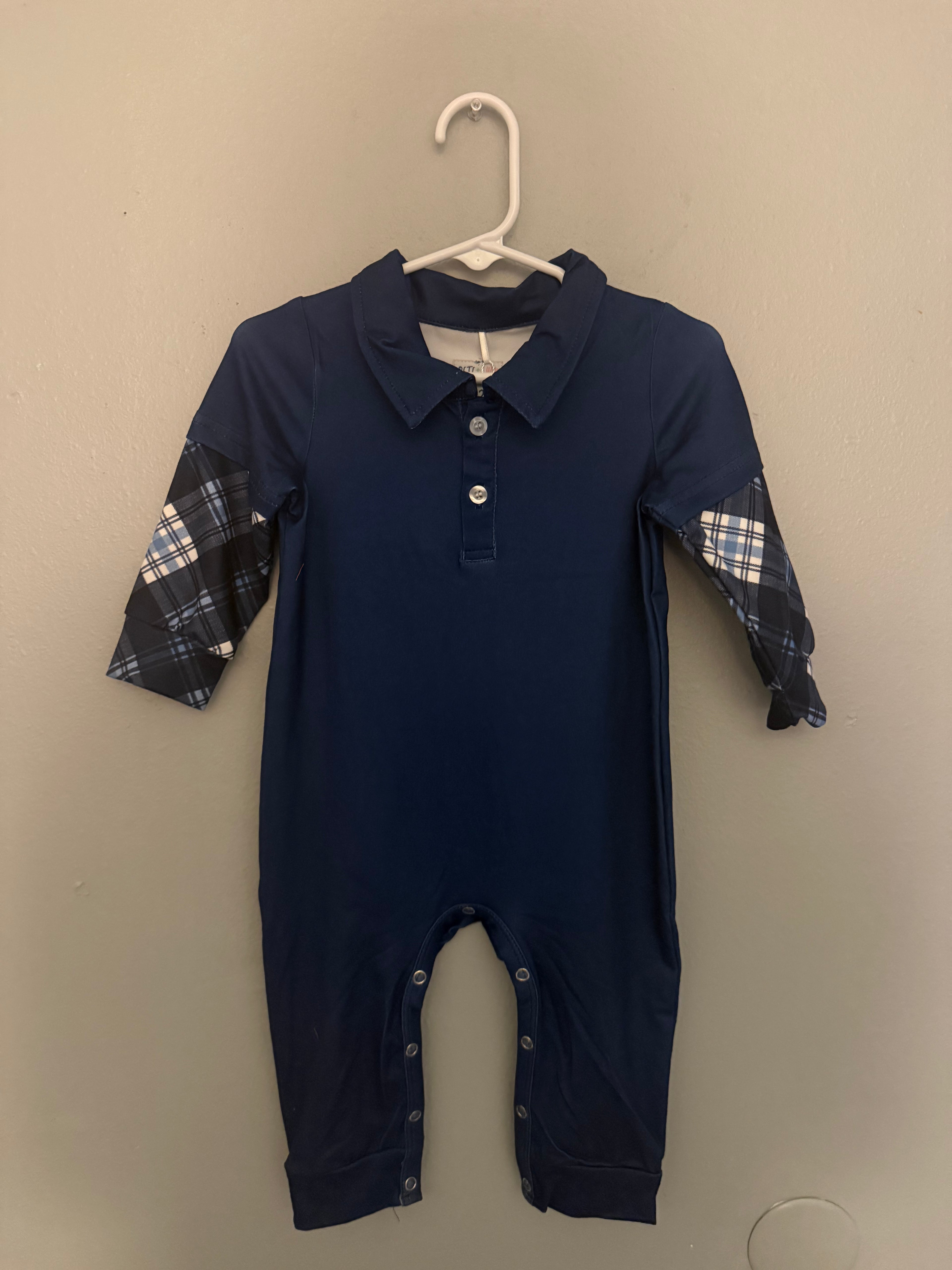 Winterberry Blooms- Boy Romper
