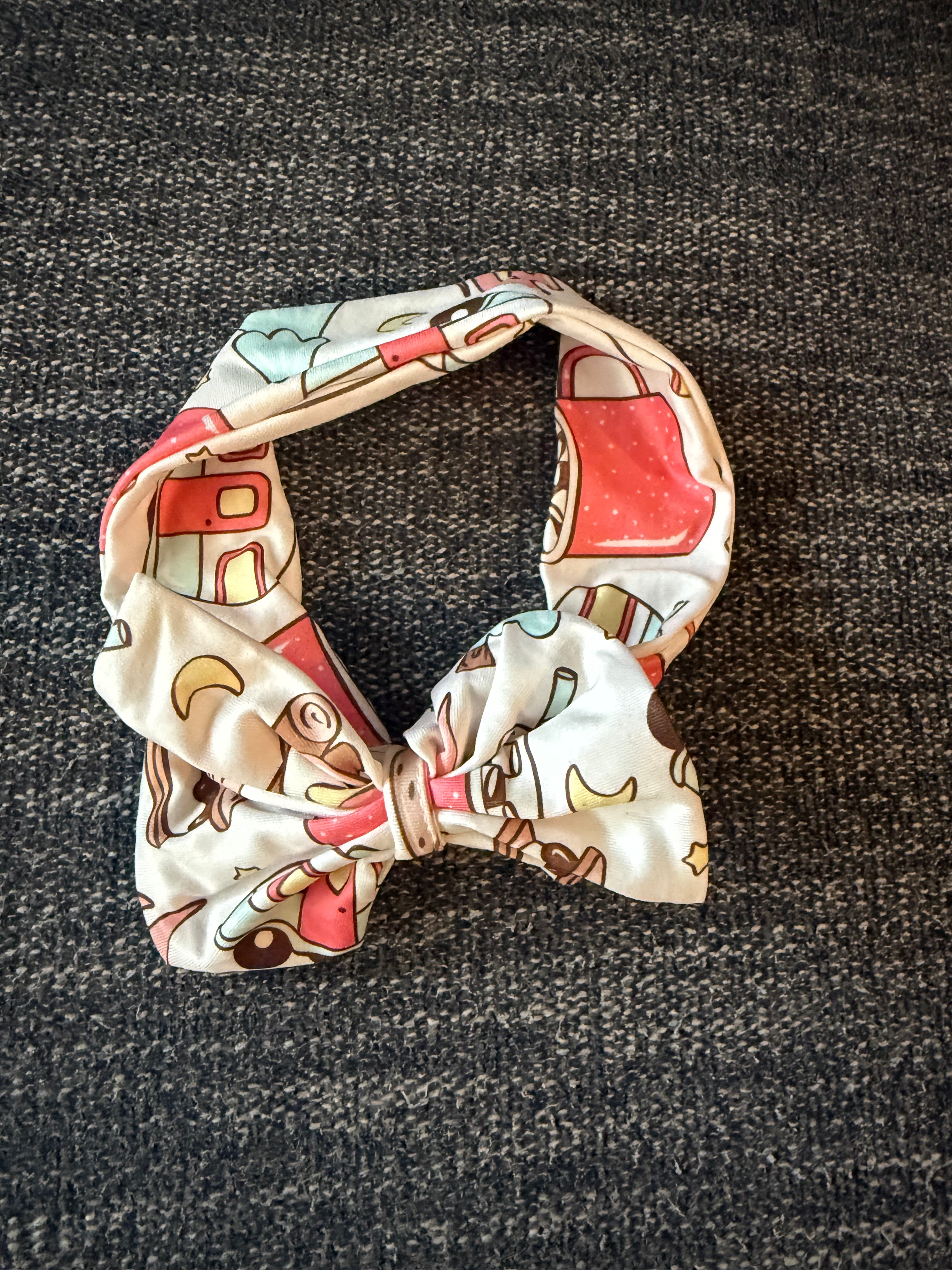 Camping Crew- Bow Headband