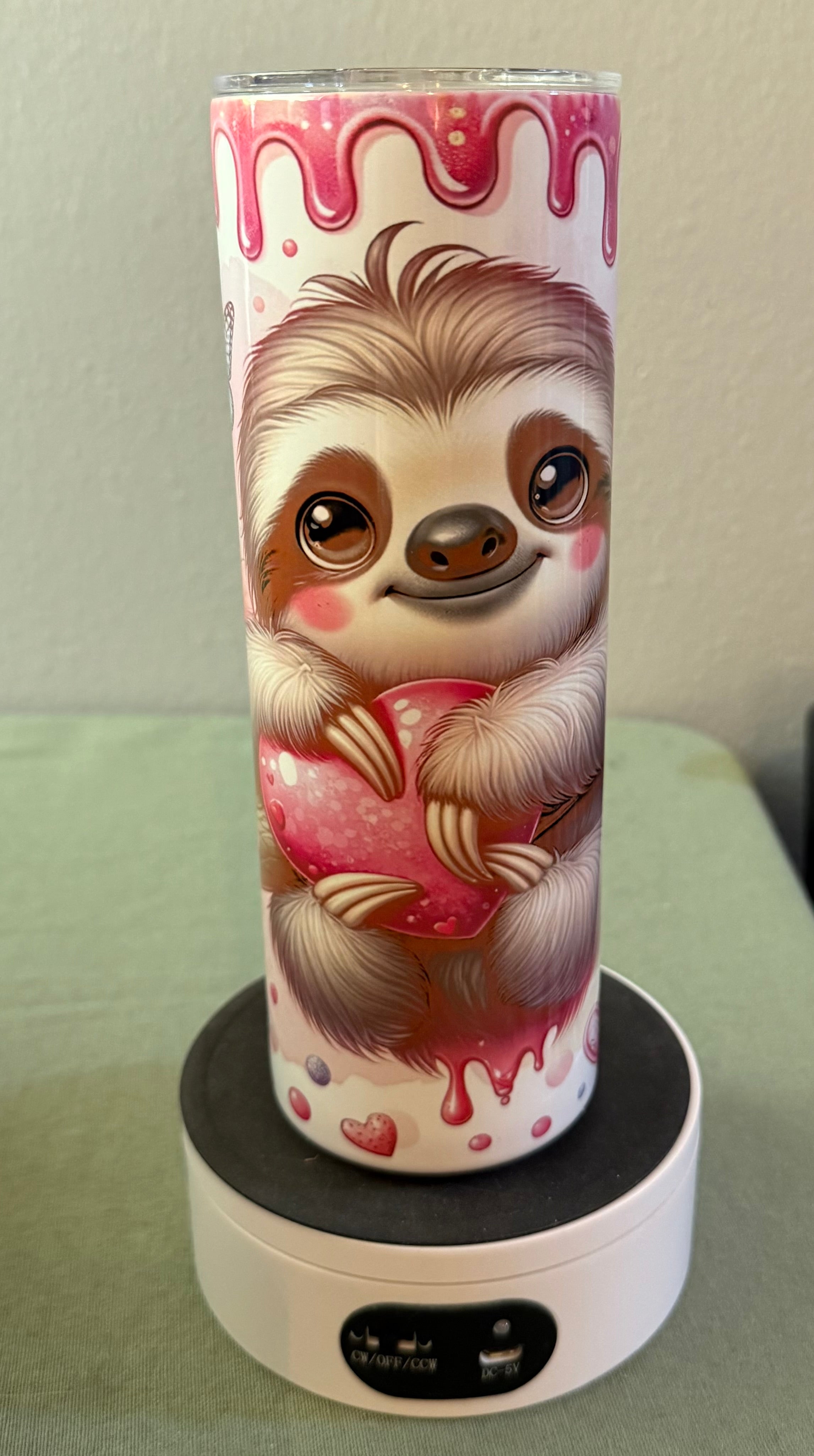 Valentine’s Day Sloth Tumbler 20 oz